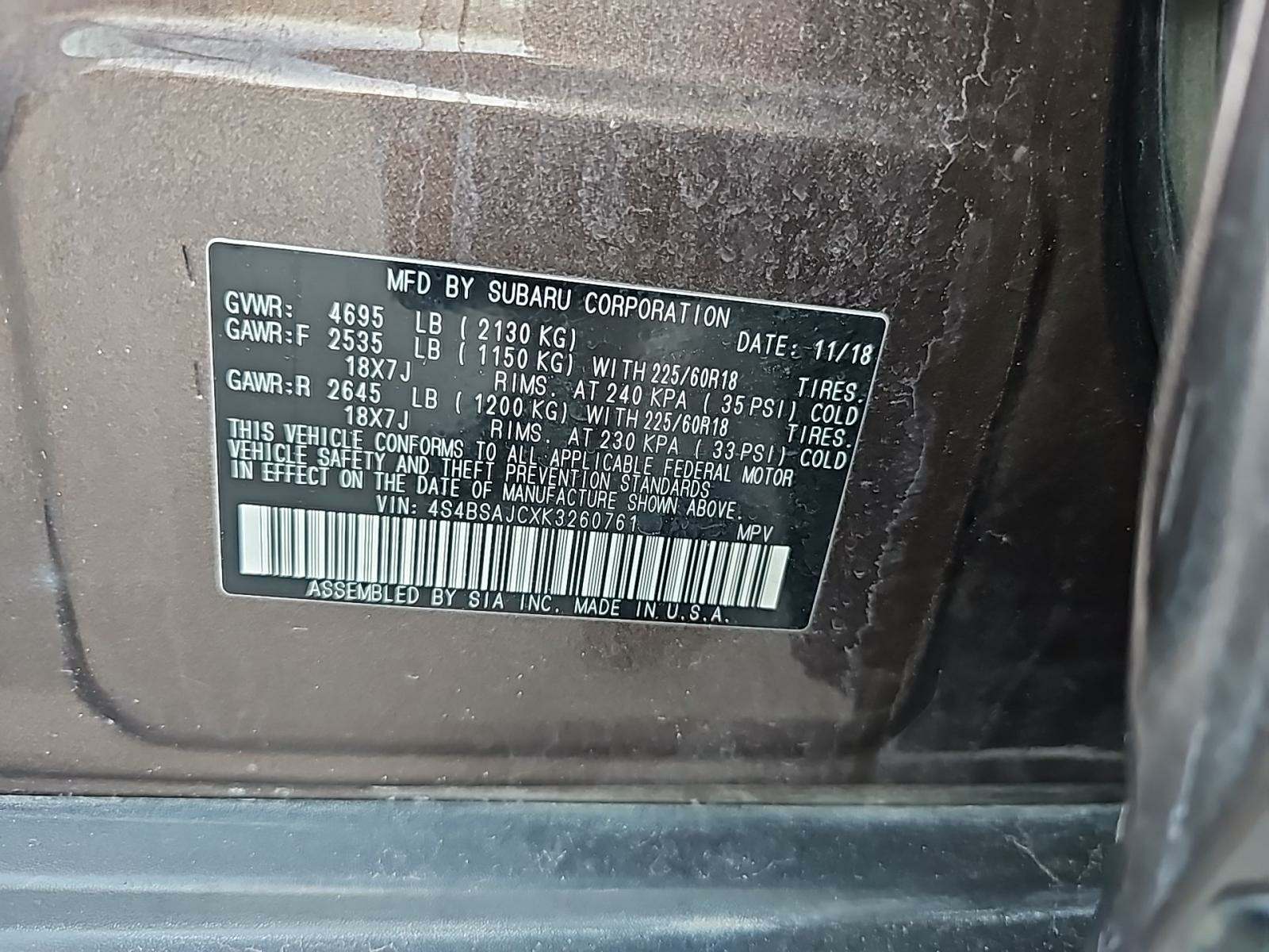 2019 Subaru Outback 2.5i Limited AWD