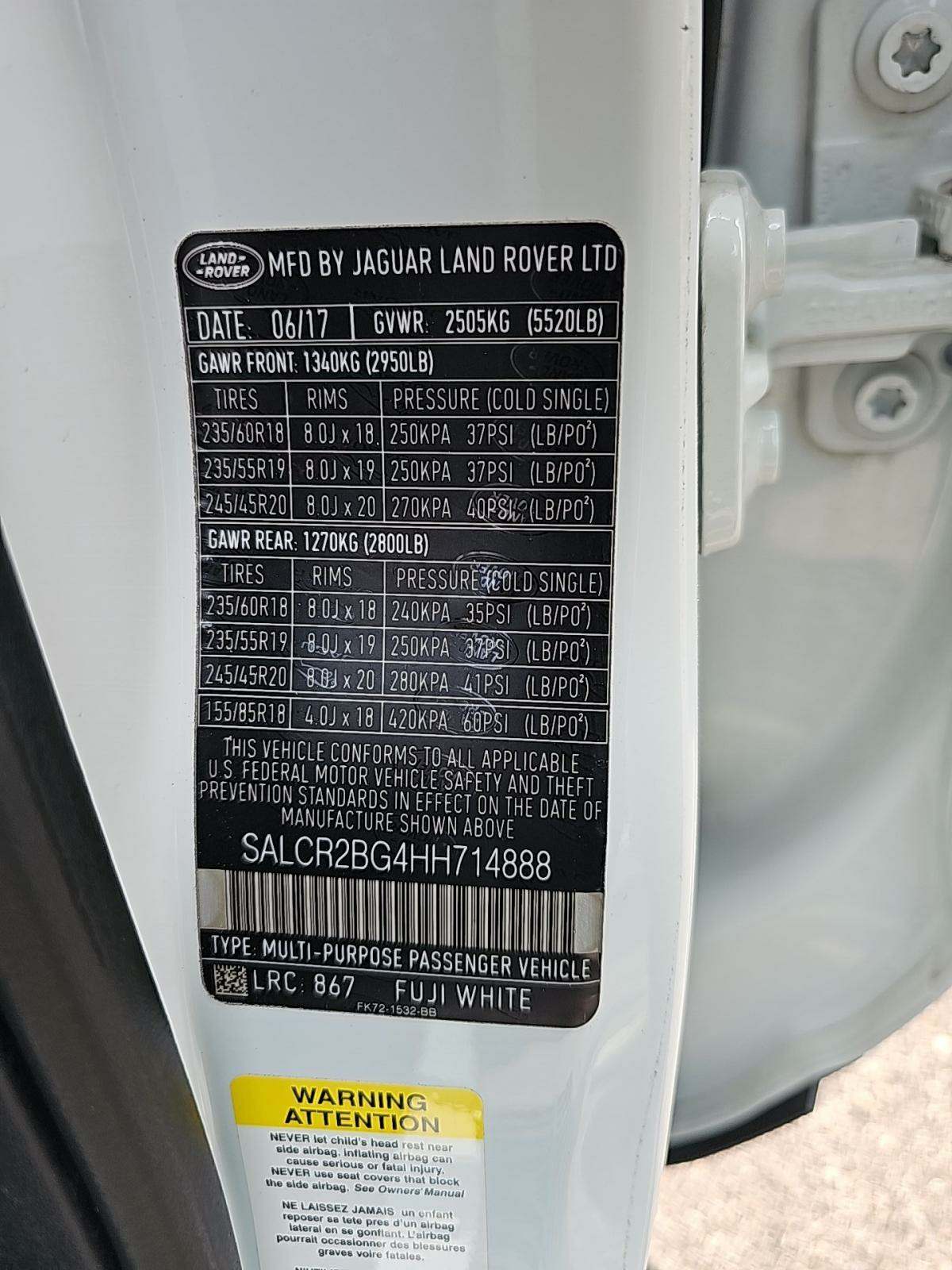 2017 Land Rover Discovery Sport HSE AWD