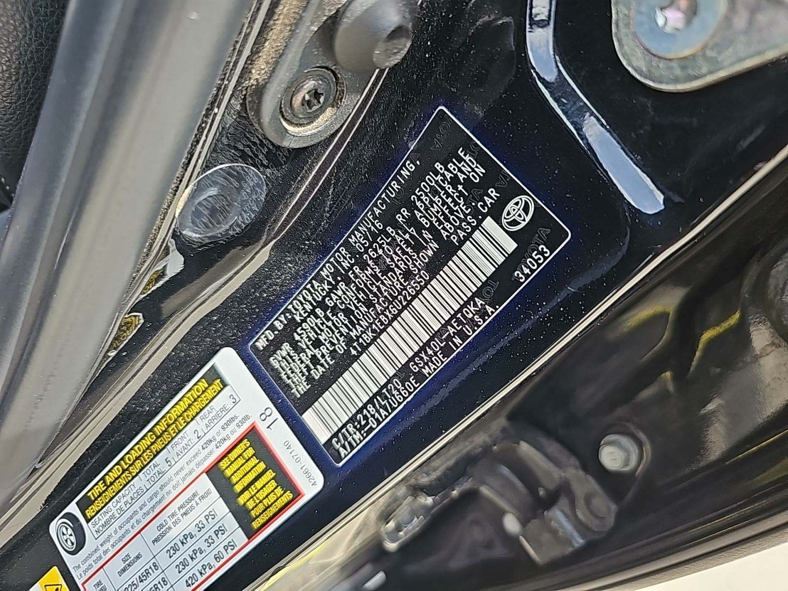 2016 Toyota Avalon Touring FWD