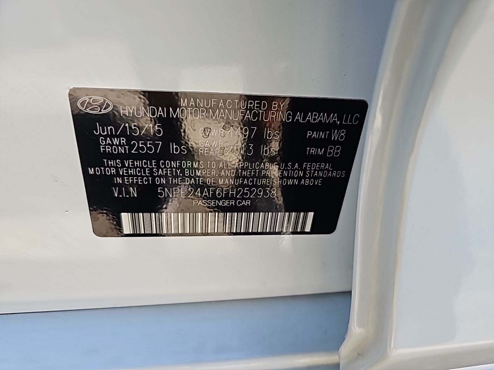 2015 Hyundai Sonata SE FWD