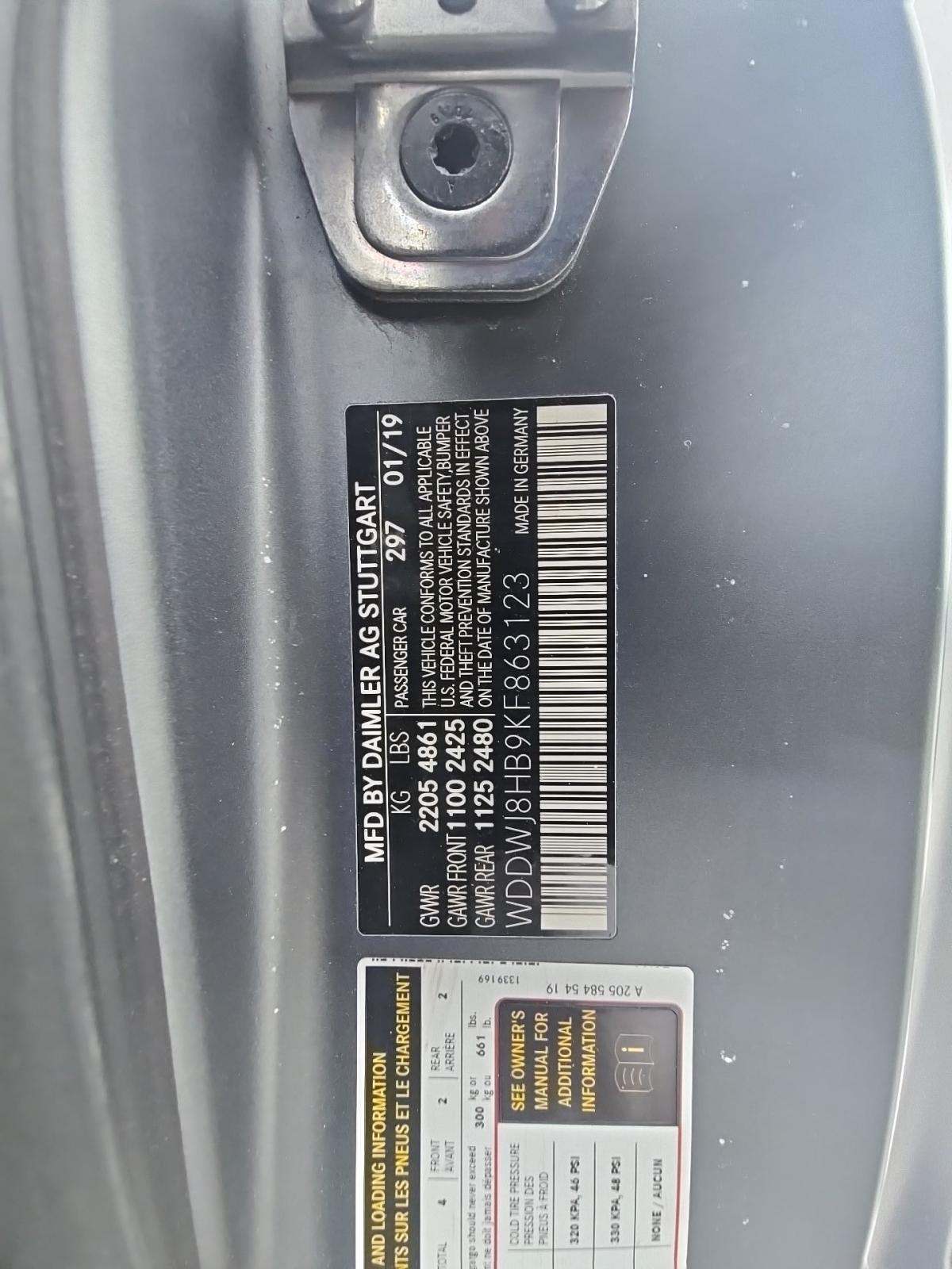 2019 Mercedes-Benz C-Class AMG C 63 S RWD