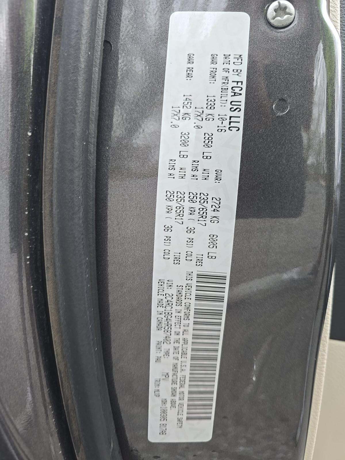 2017 Chrysler Pacifica Touring L FWD