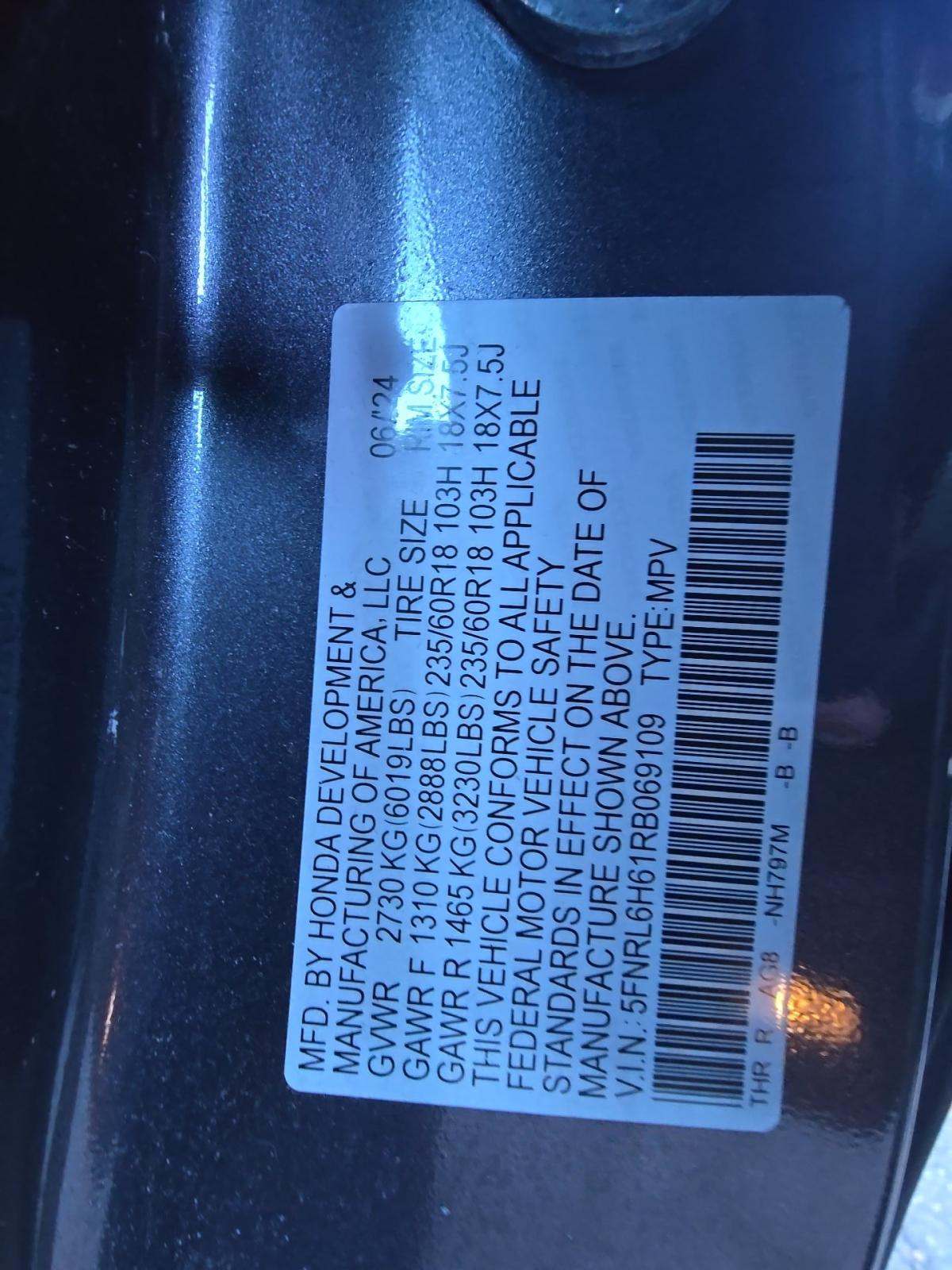 2024 Honda Odyssey EX-L FWD