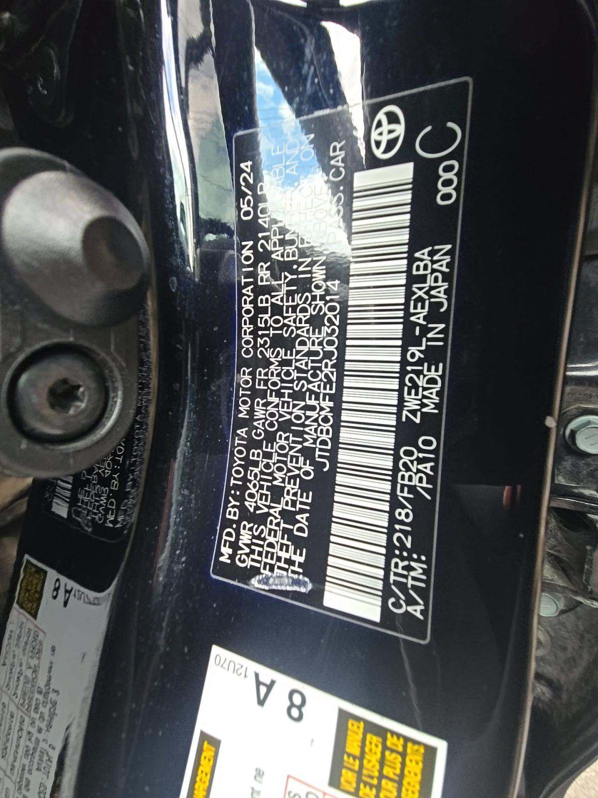 2024 Toyota Corolla Hybrid LE FWD