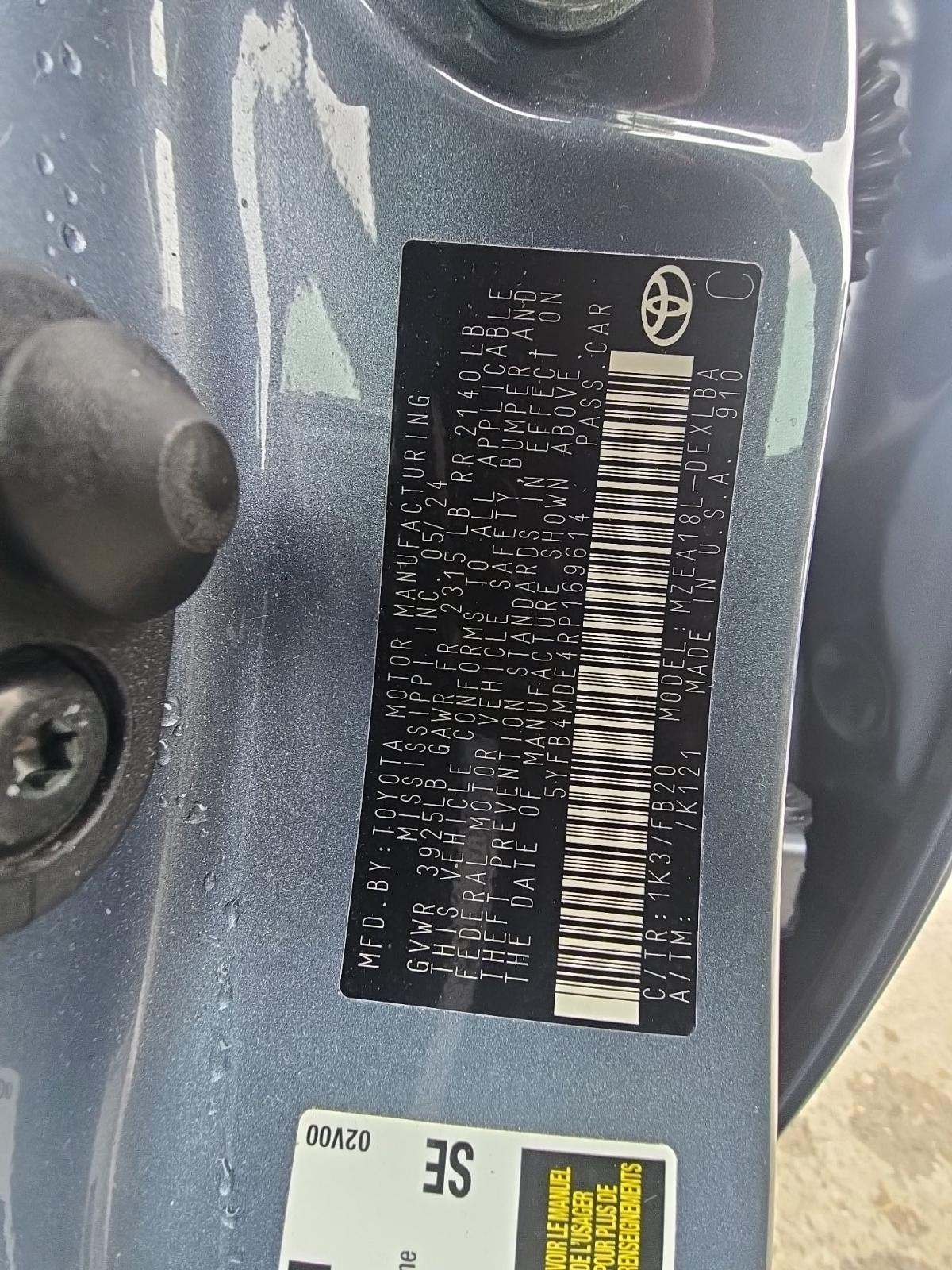 2024 Toyota Corolla LE FWD