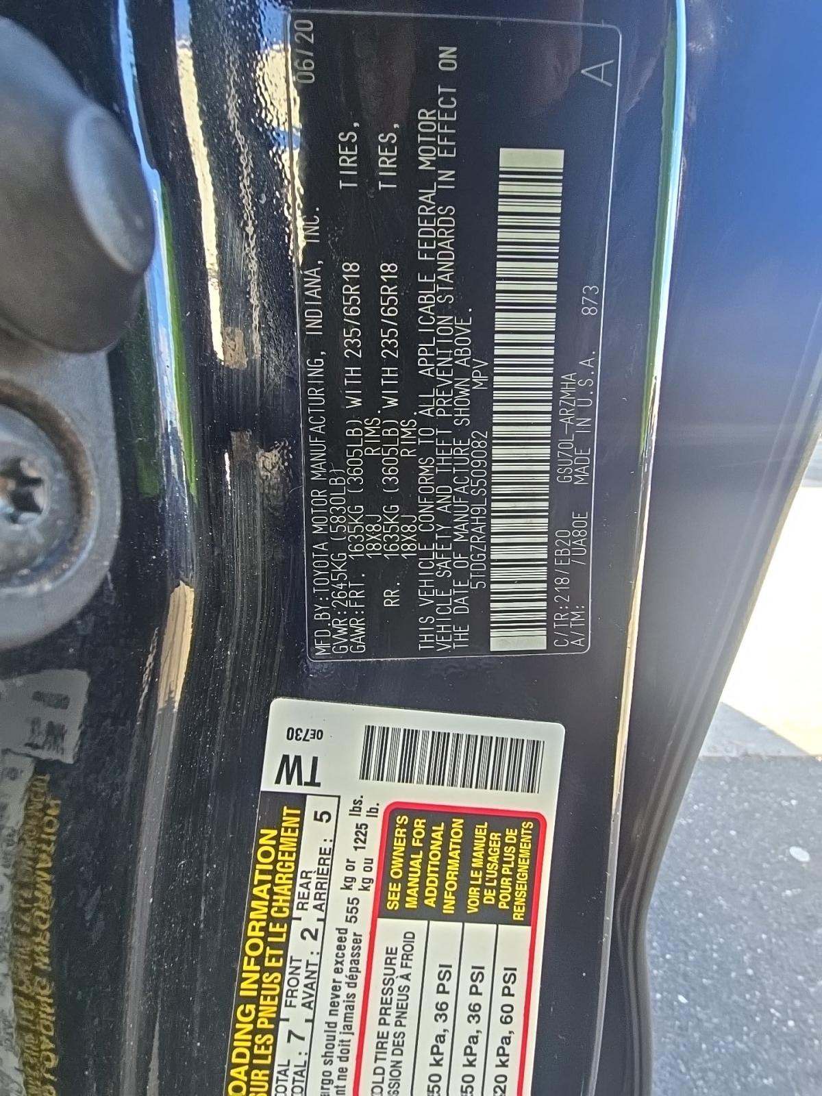 2020 Toyota Highlander XLE FWD