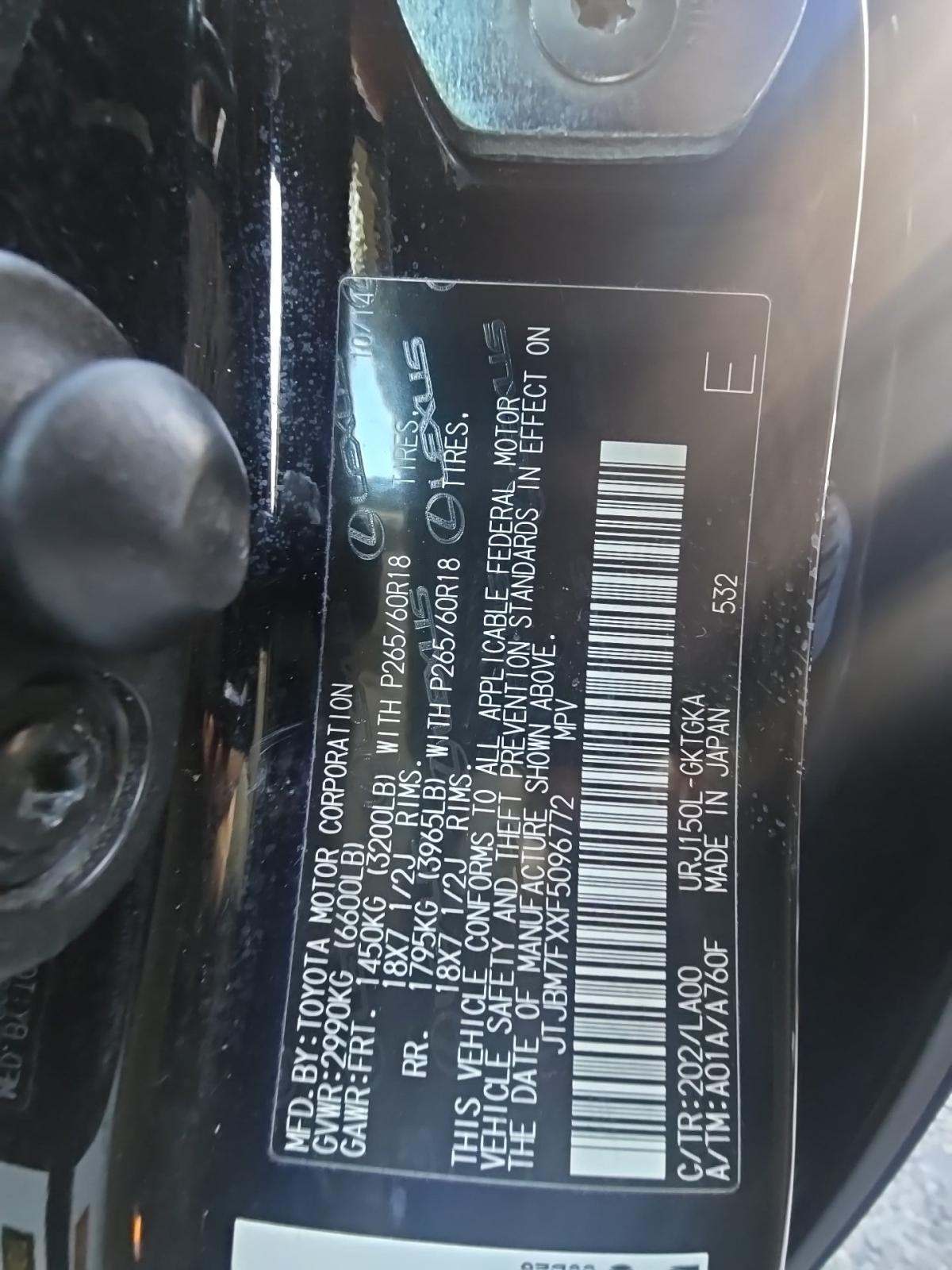 2015 Lexus GX GX 460 AWD