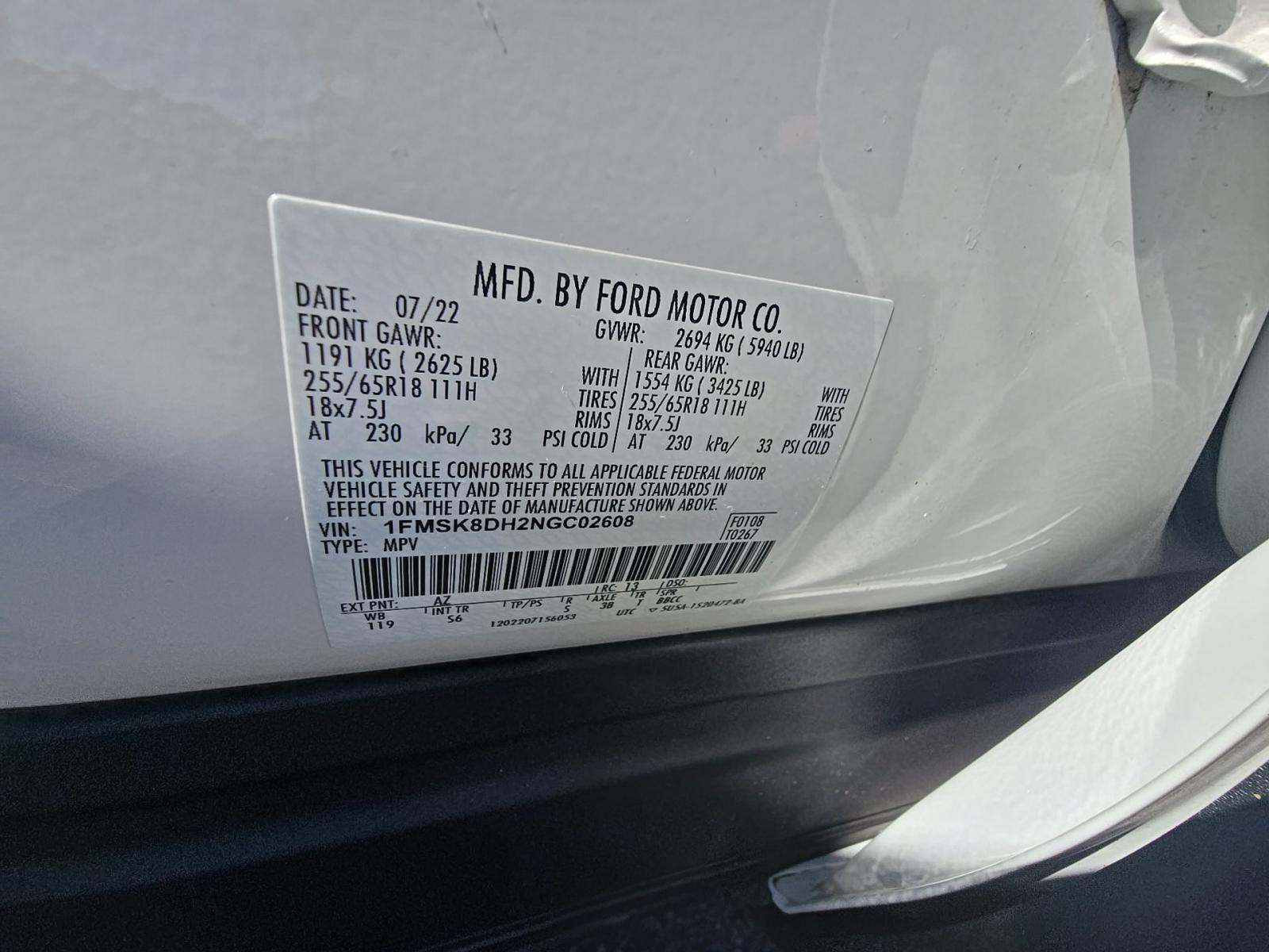 2022 Ford Explorer XLT AWD