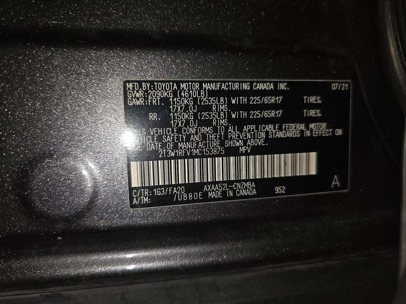 2021 Toyota RAV4 XLE FWD