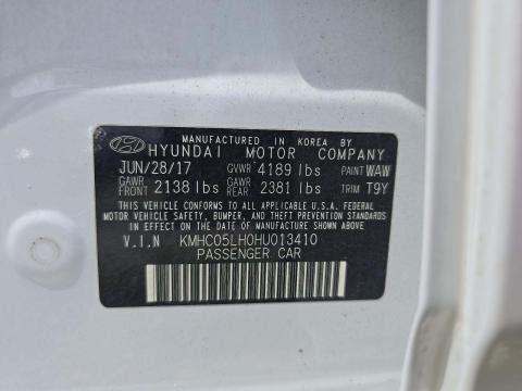 2017 Hyundai Ioniq Electric Limited FWD