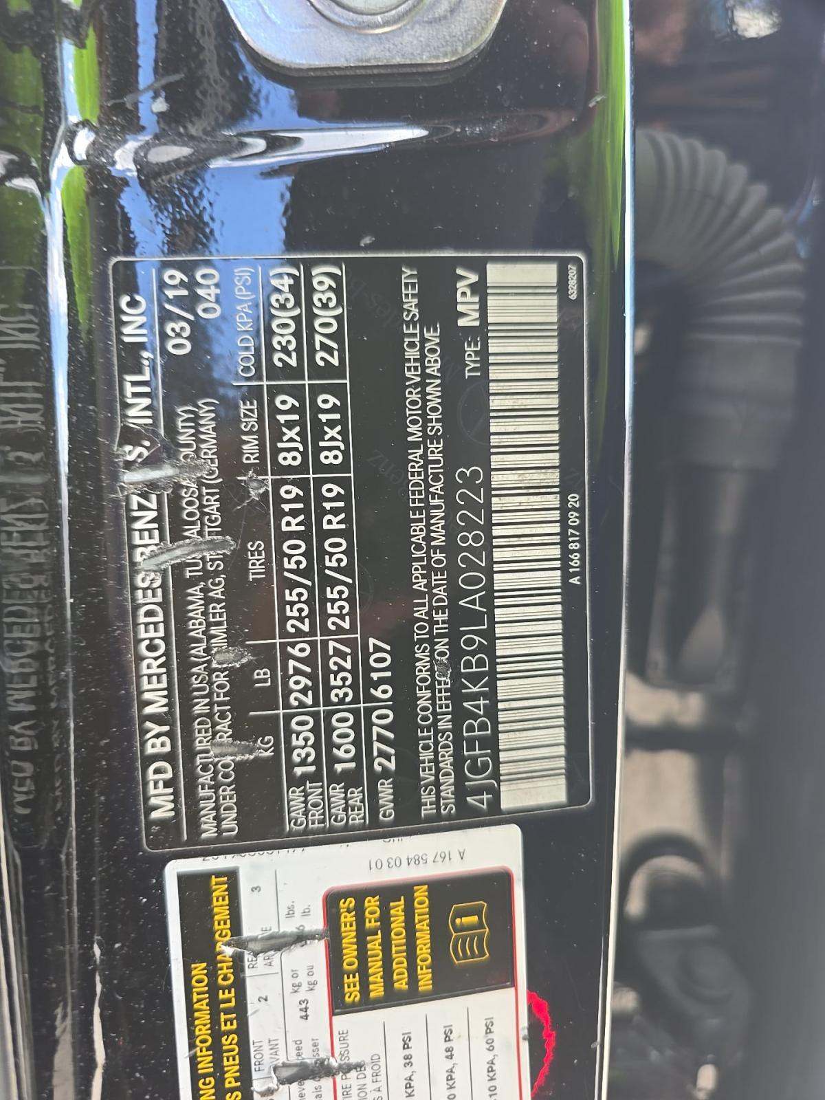 2020 Mercedes-Benz GLE GLE 350 AWD