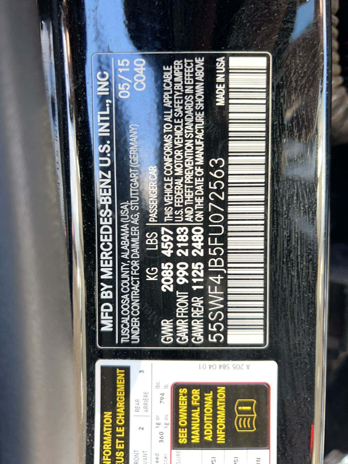 2015 Mercedes-Benz C-Class C 300 RWD