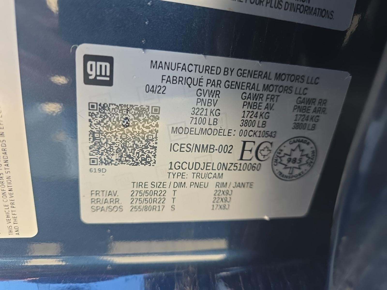 2022 Chevrolet Silverado 1500 High Country AWD