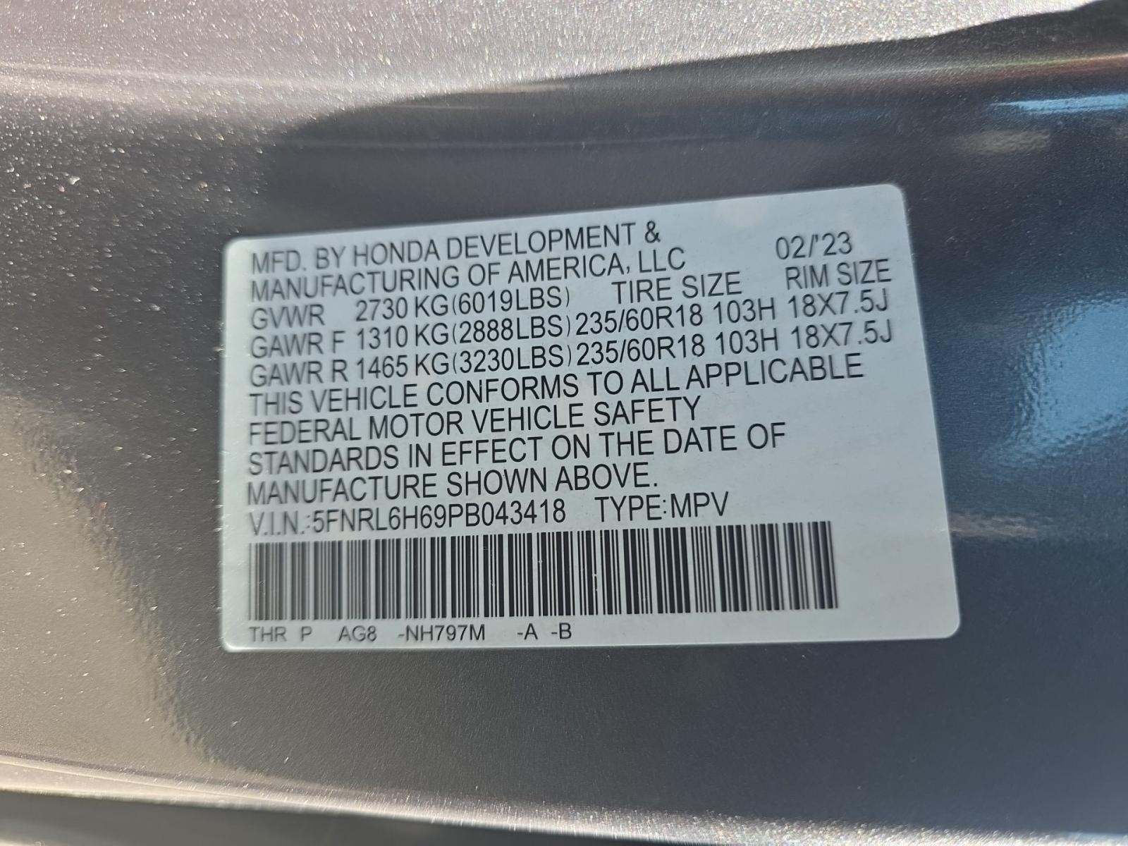 2023 Honda Odyssey EX-L FWD