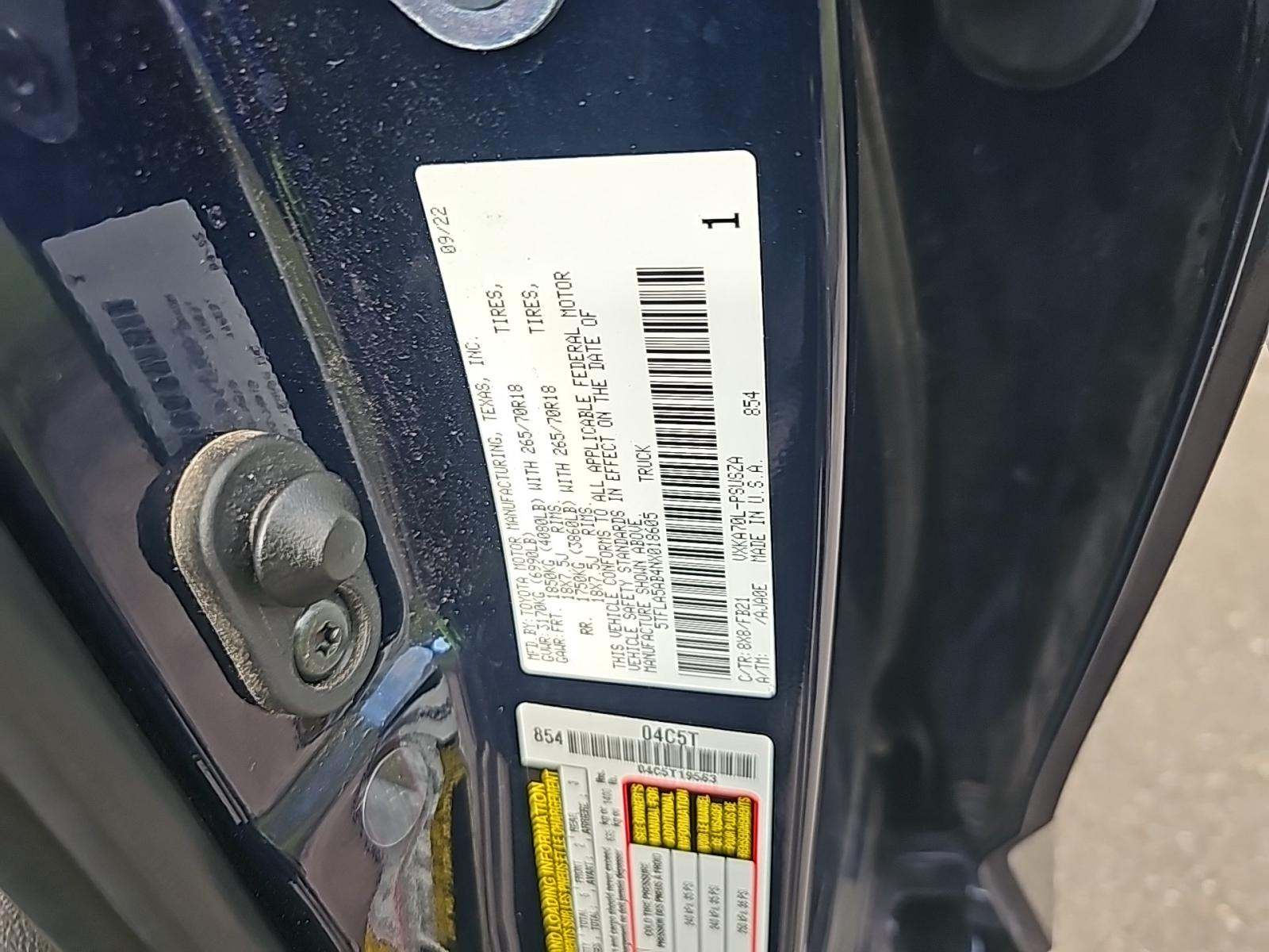 2022 Toyota Tundra SR5 RWD