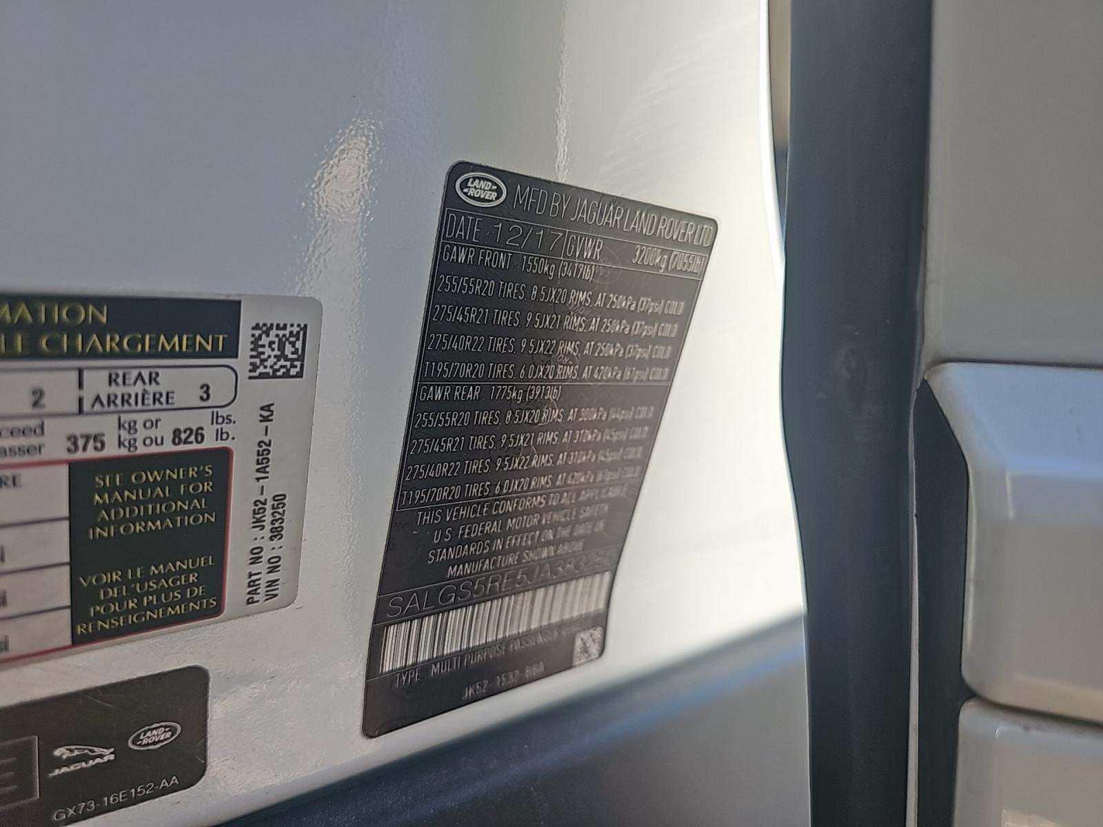 2018 Land Rover Range Rover Supercharged LWB AWD