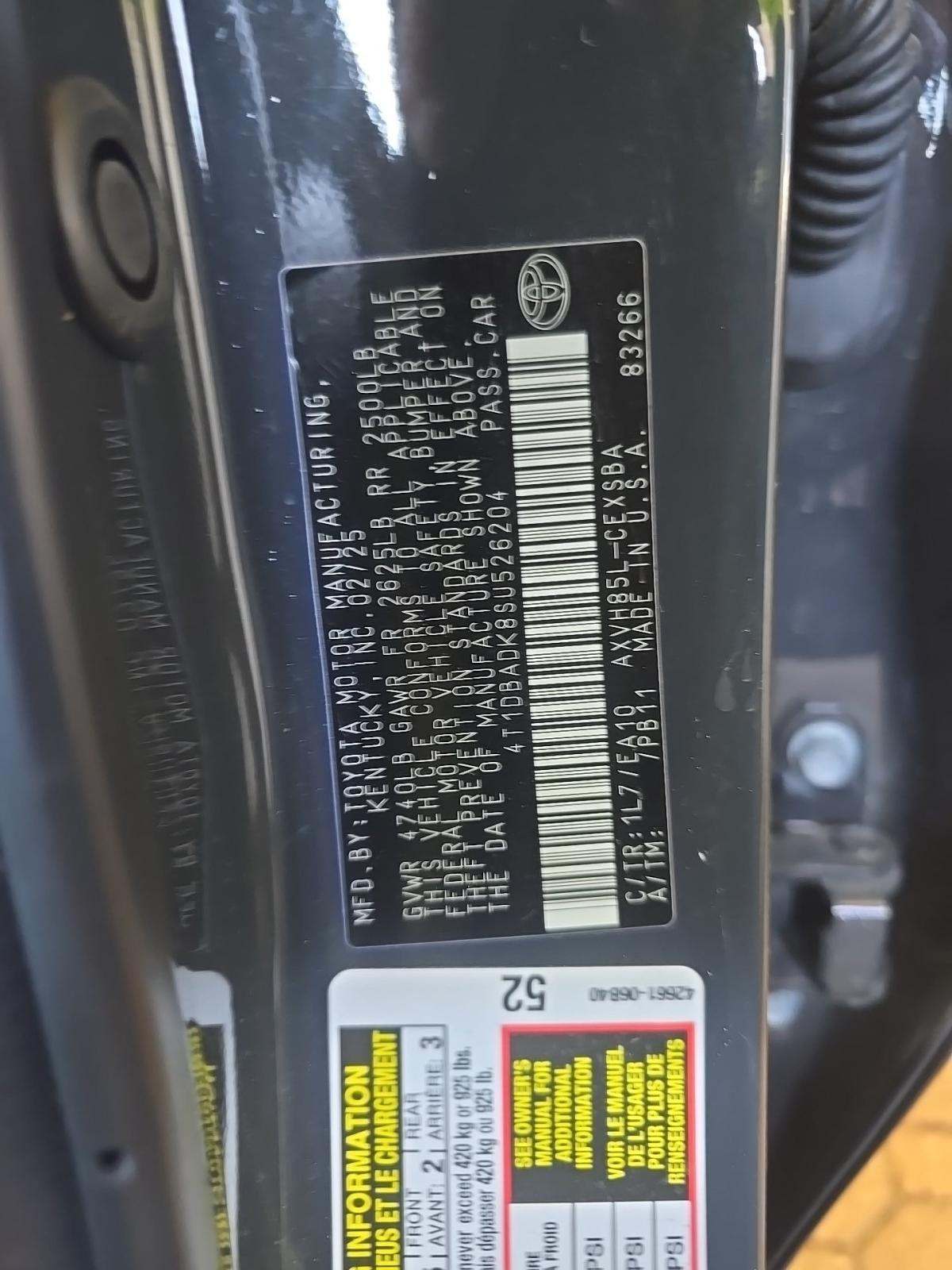 2025 Toyota Camry SE AWD