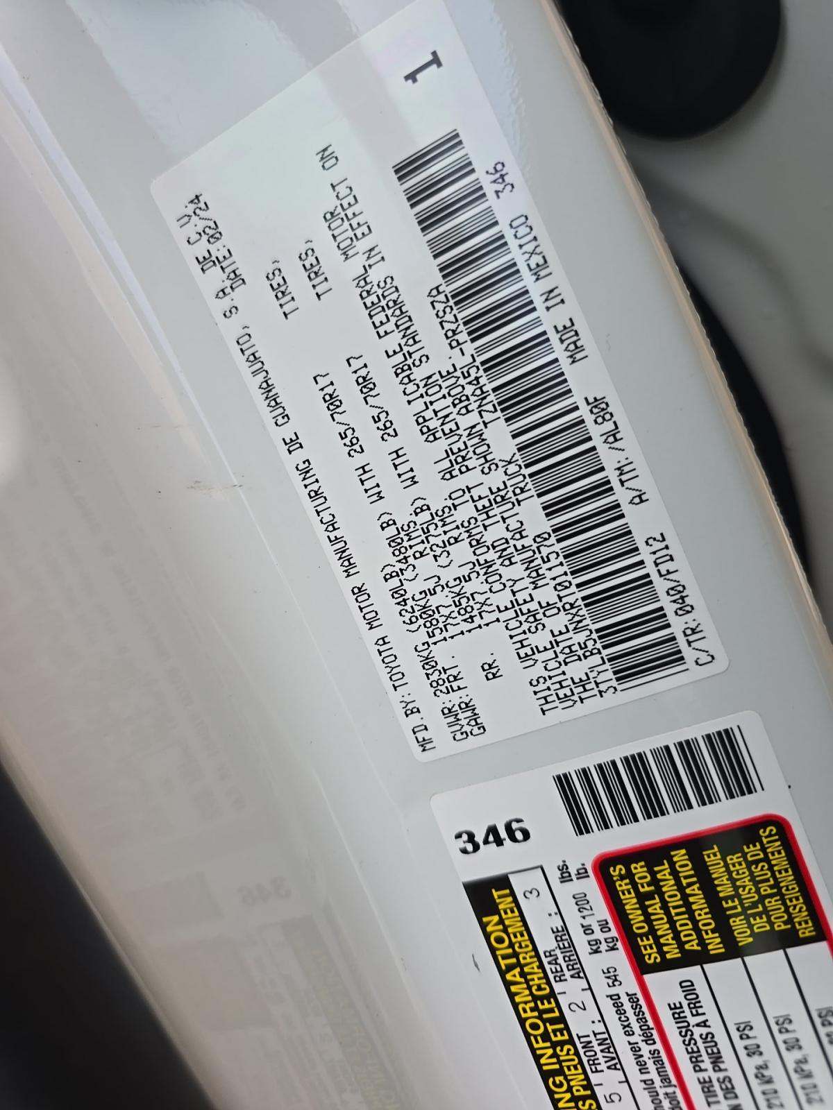 2024 Toyota Tacoma TRD Off-Road AWD