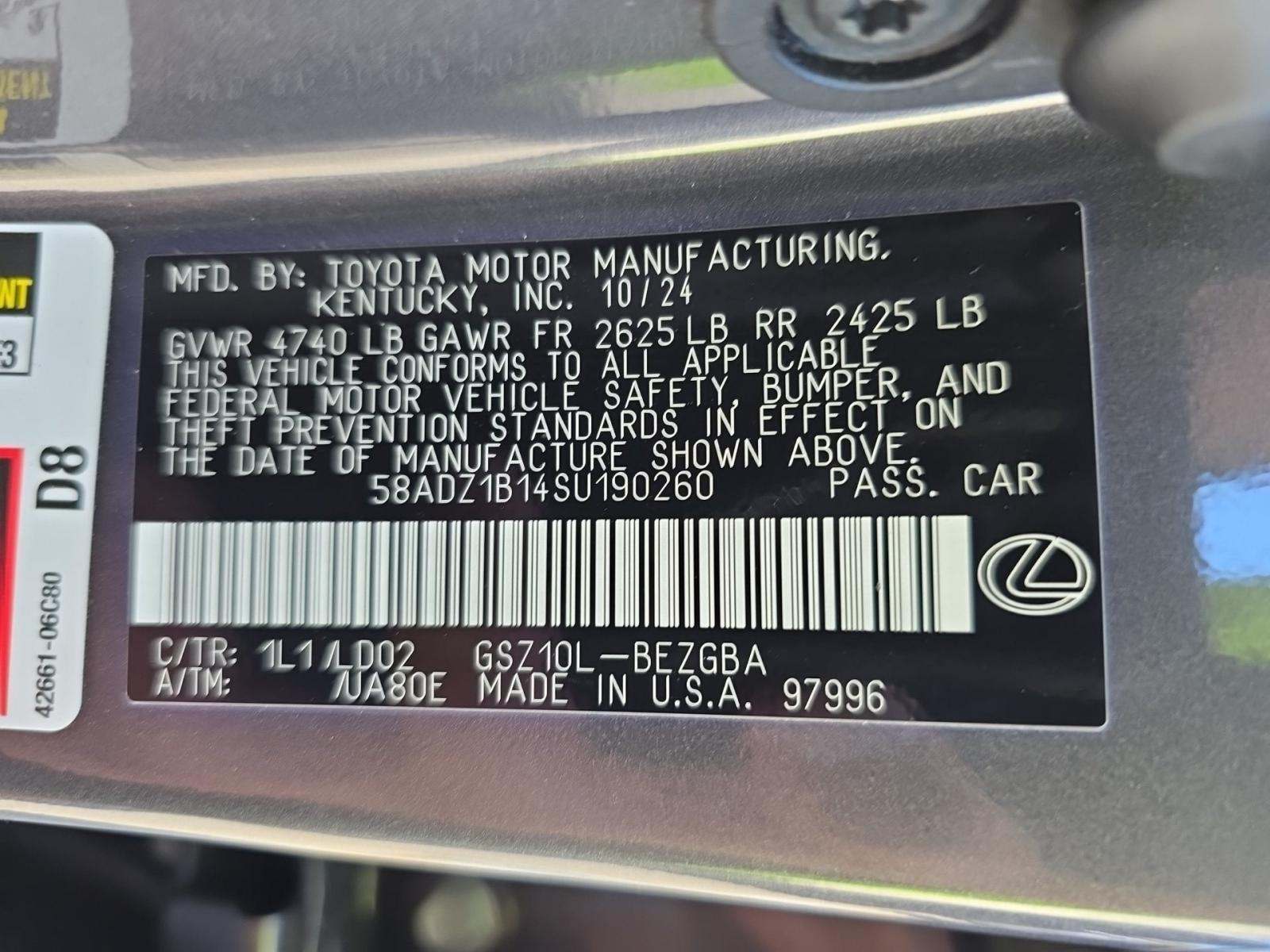 2025 Lexus ES ES 350 FWD