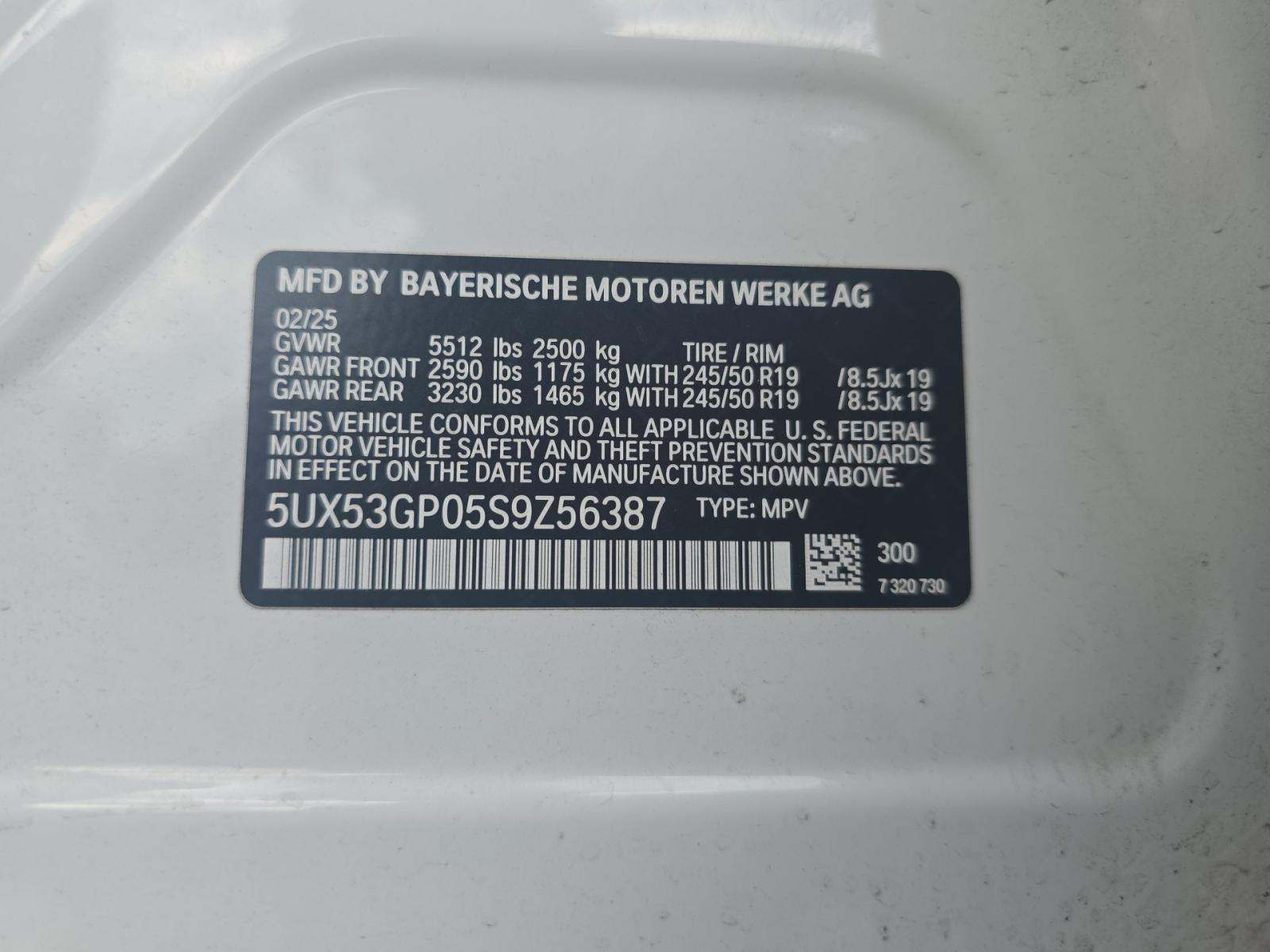 2025 BMW X3 xDrive30i AWD