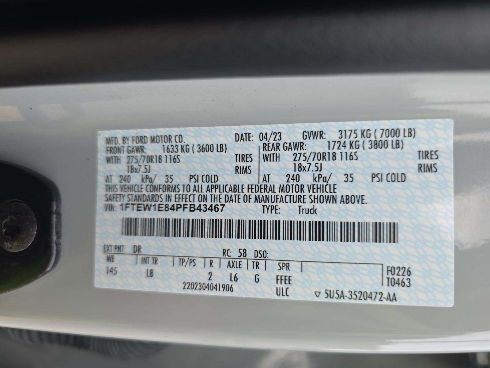 2023 Ford F-150 Tremor AWD