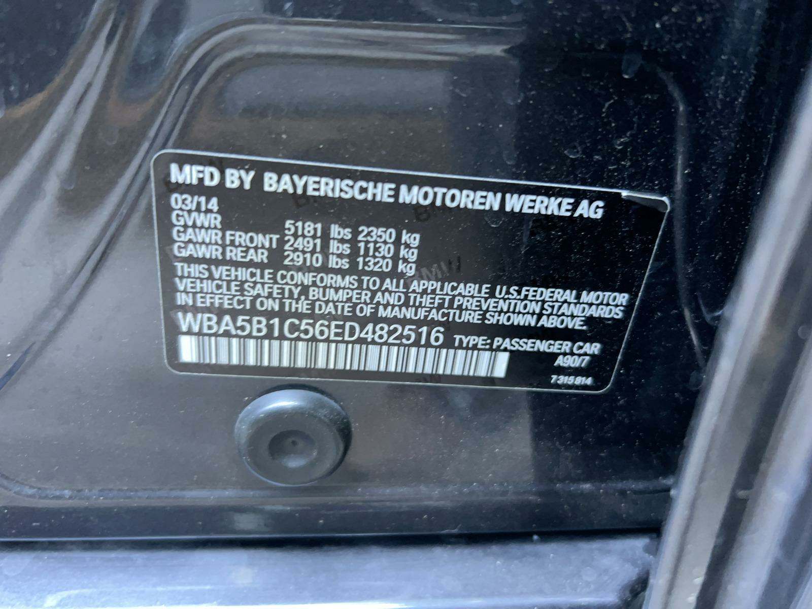 2014 BMW 5 Series 535i M SPORT LINE RWD