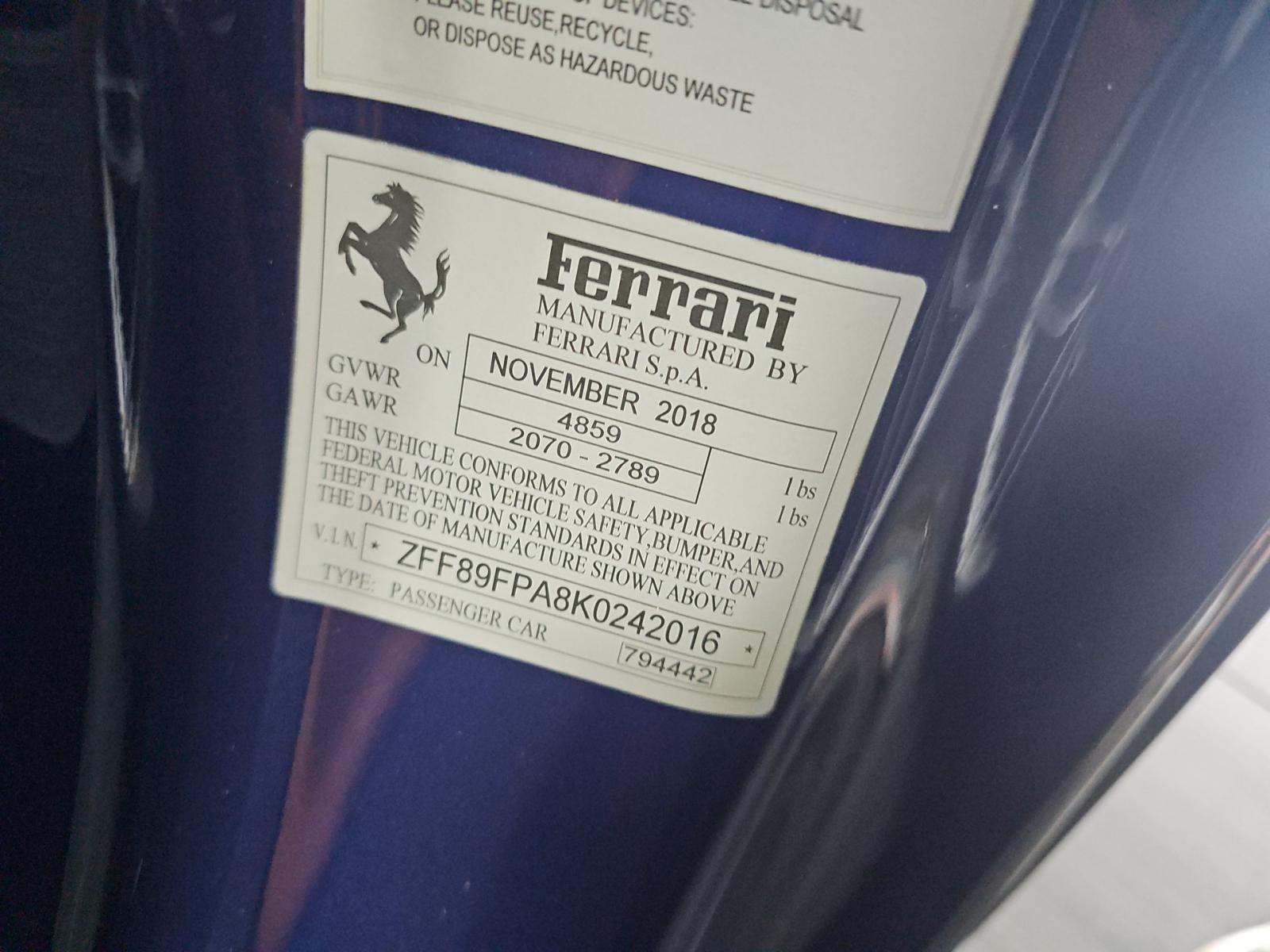 2019 Ferrari Portofino Base RWD