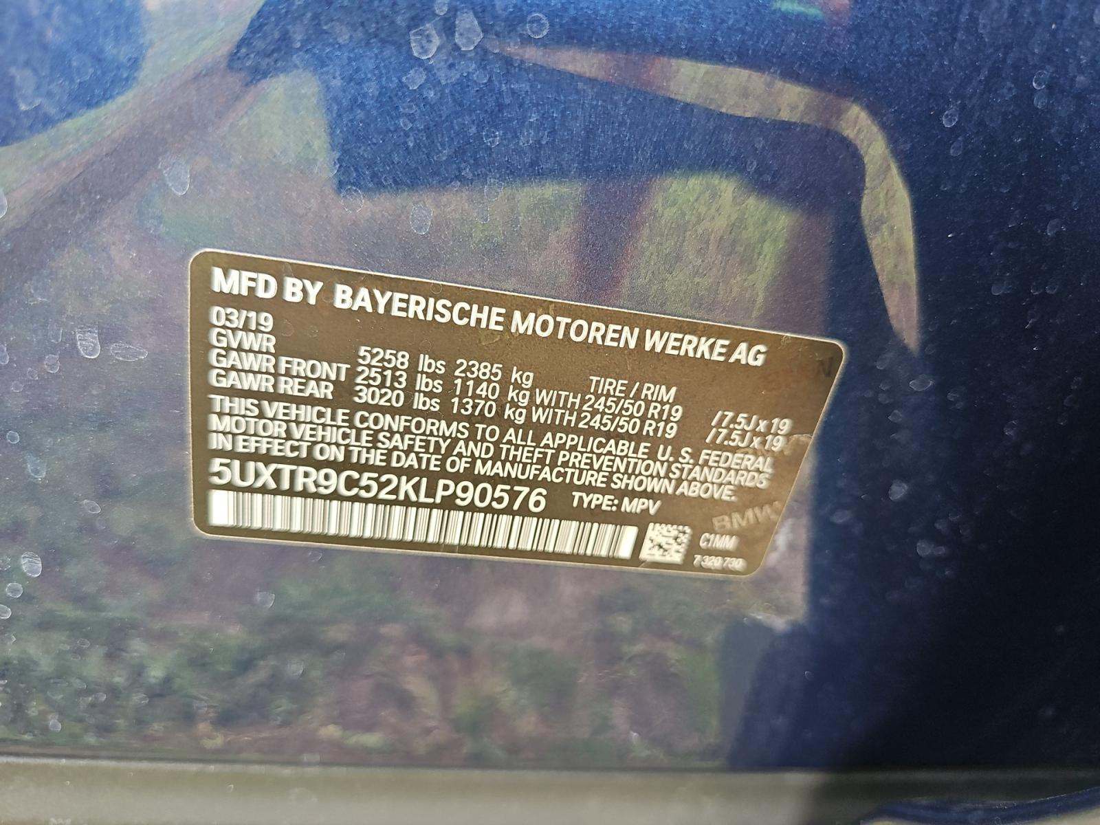 2019 BMW X3 xDrive30i AWD