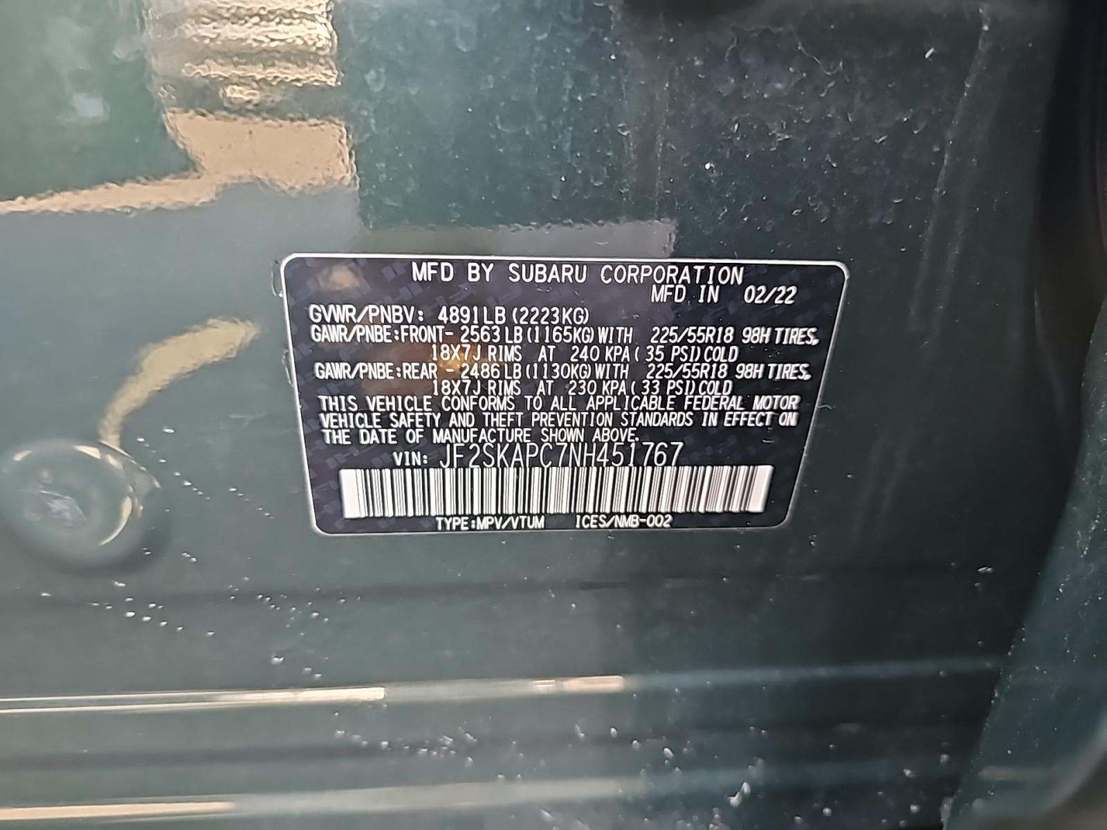 2022 Subaru Forester Limited AWD