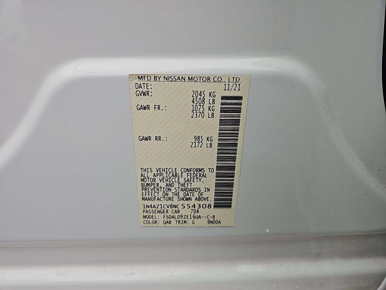 2022 Nissan LEAF SV FWD