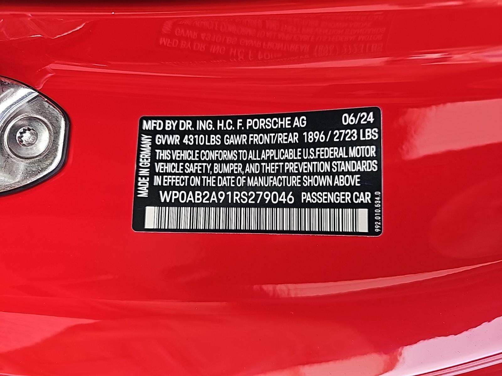 2024 Porsche 911 Carrera S RWD