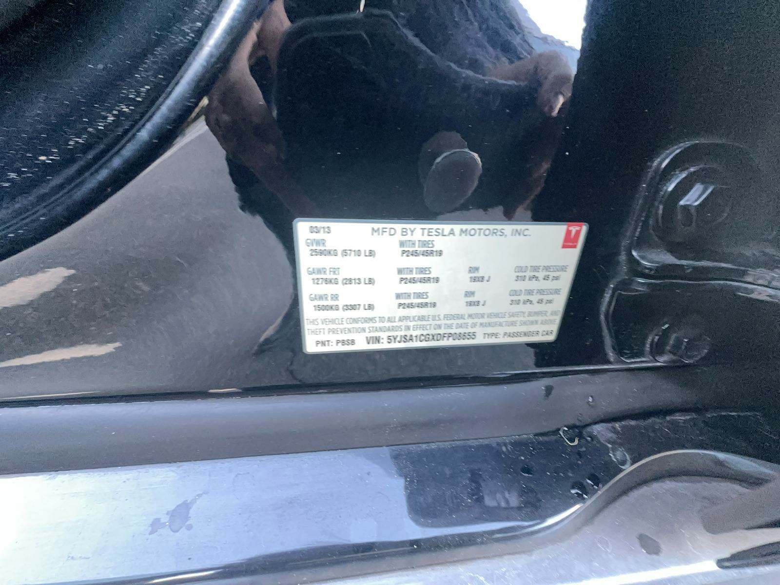 2013 Tesla Model S 4D SEDAN RWD