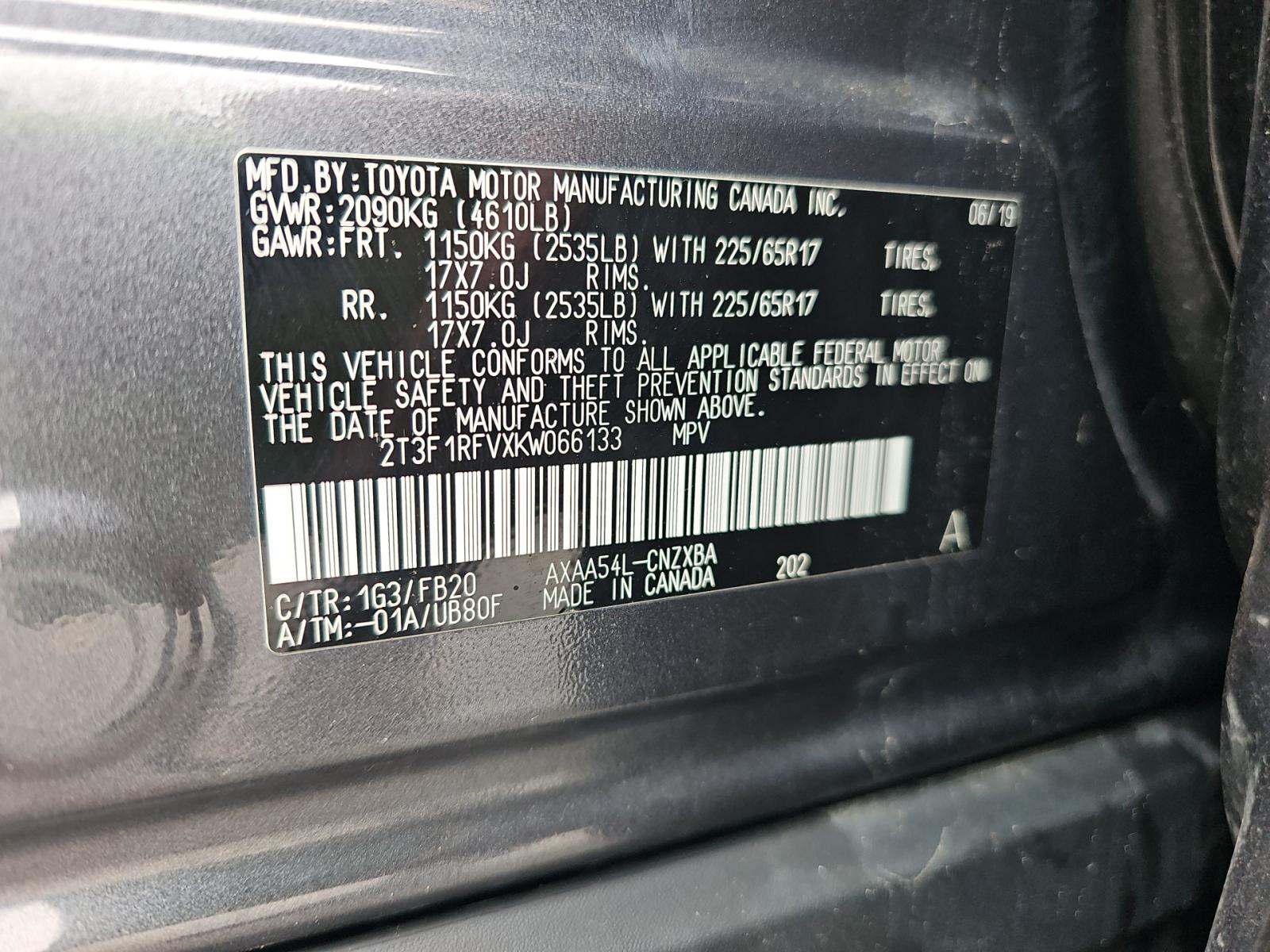 2019 Toyota RAV4 LE AWD