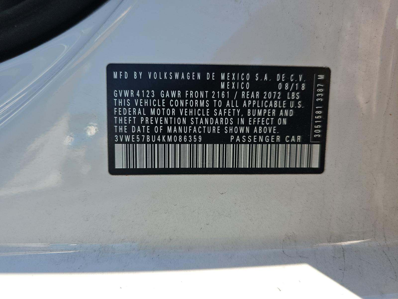 2019 Volkswagen Jetta 1.4T SEL FWD