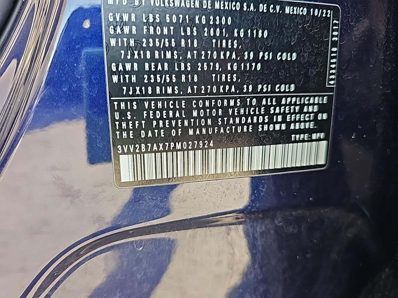 2023 Volkswagen Tiguan 2.0T SE AWD