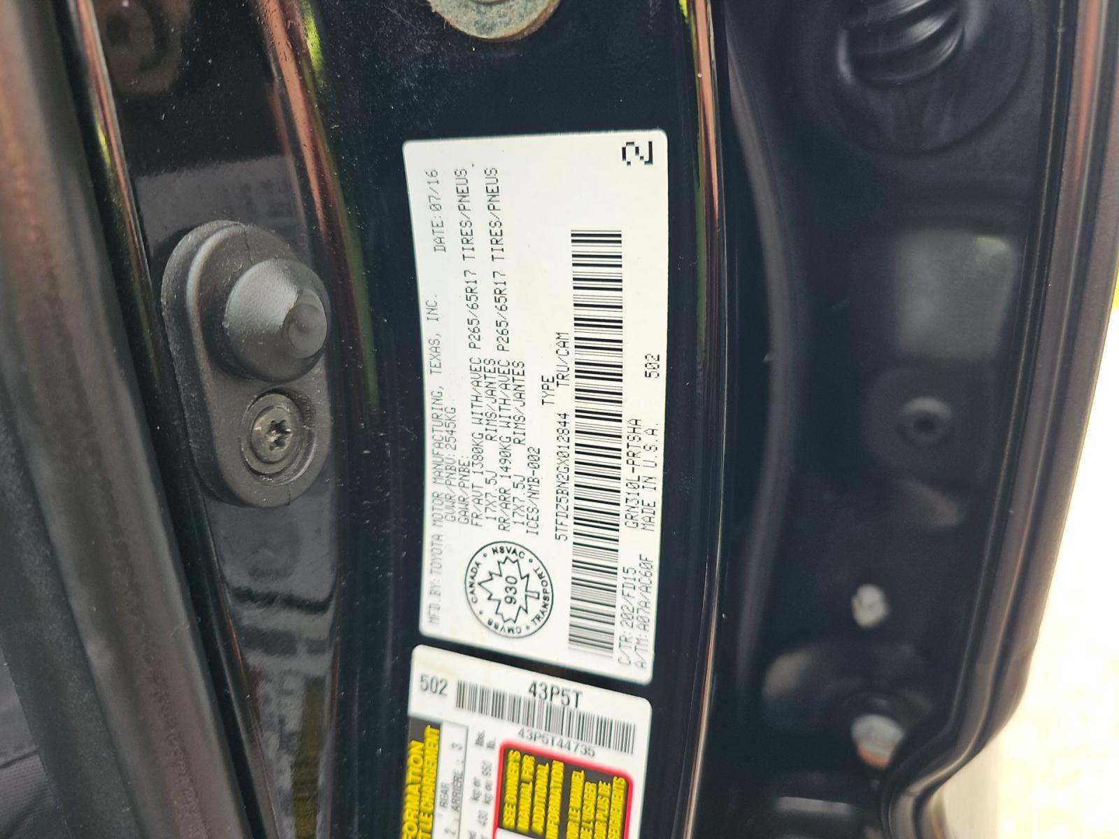 2016 Toyota Tacoma TRD Sport AWD
