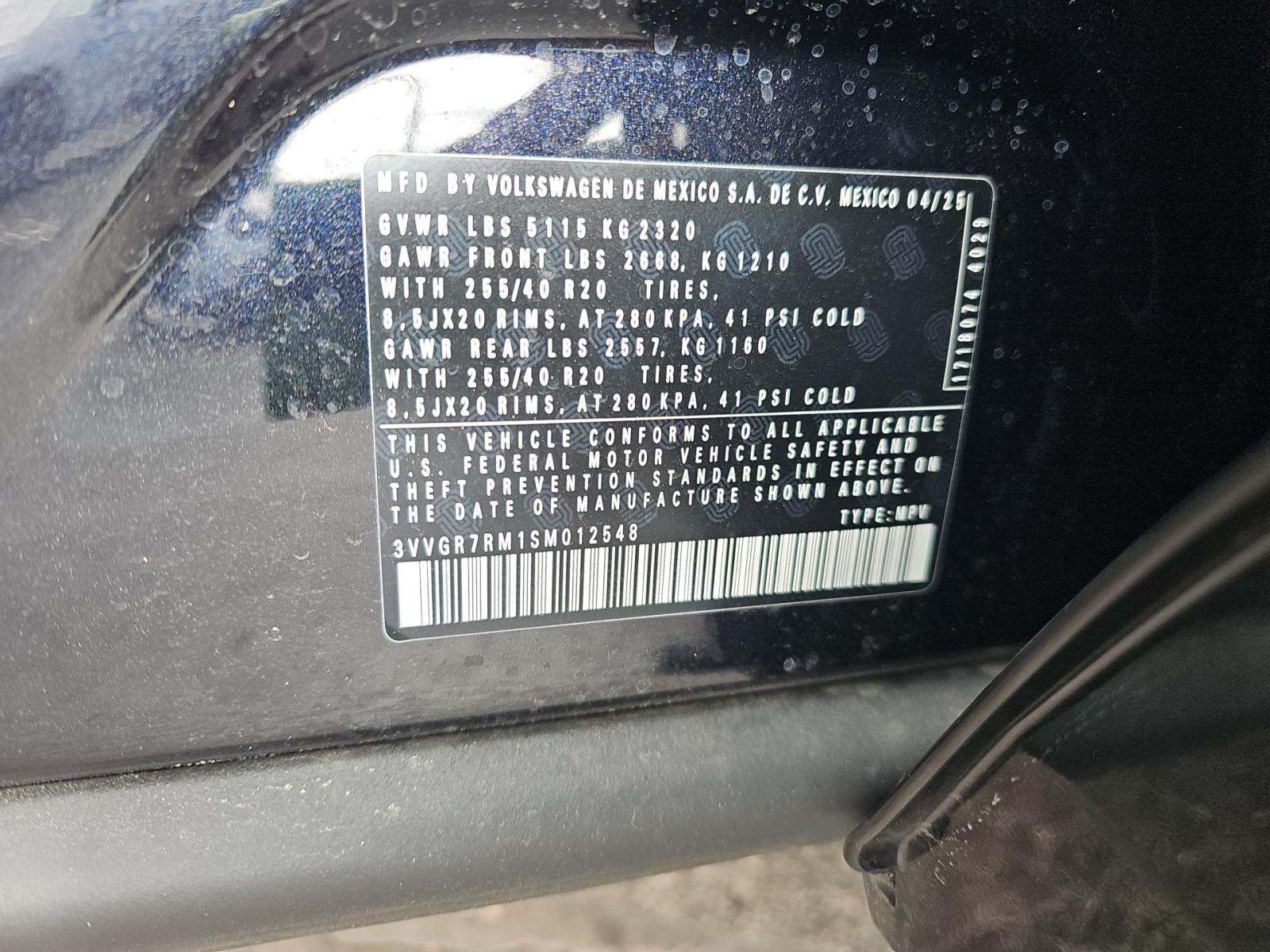 2025 Volkswagen Tiguan 2.0T SE R-Line Black AWD