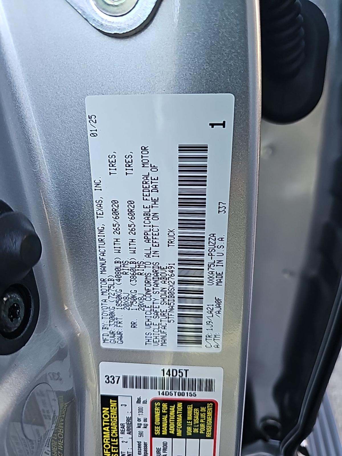 2025 Toyota Tundra Platinum AWD