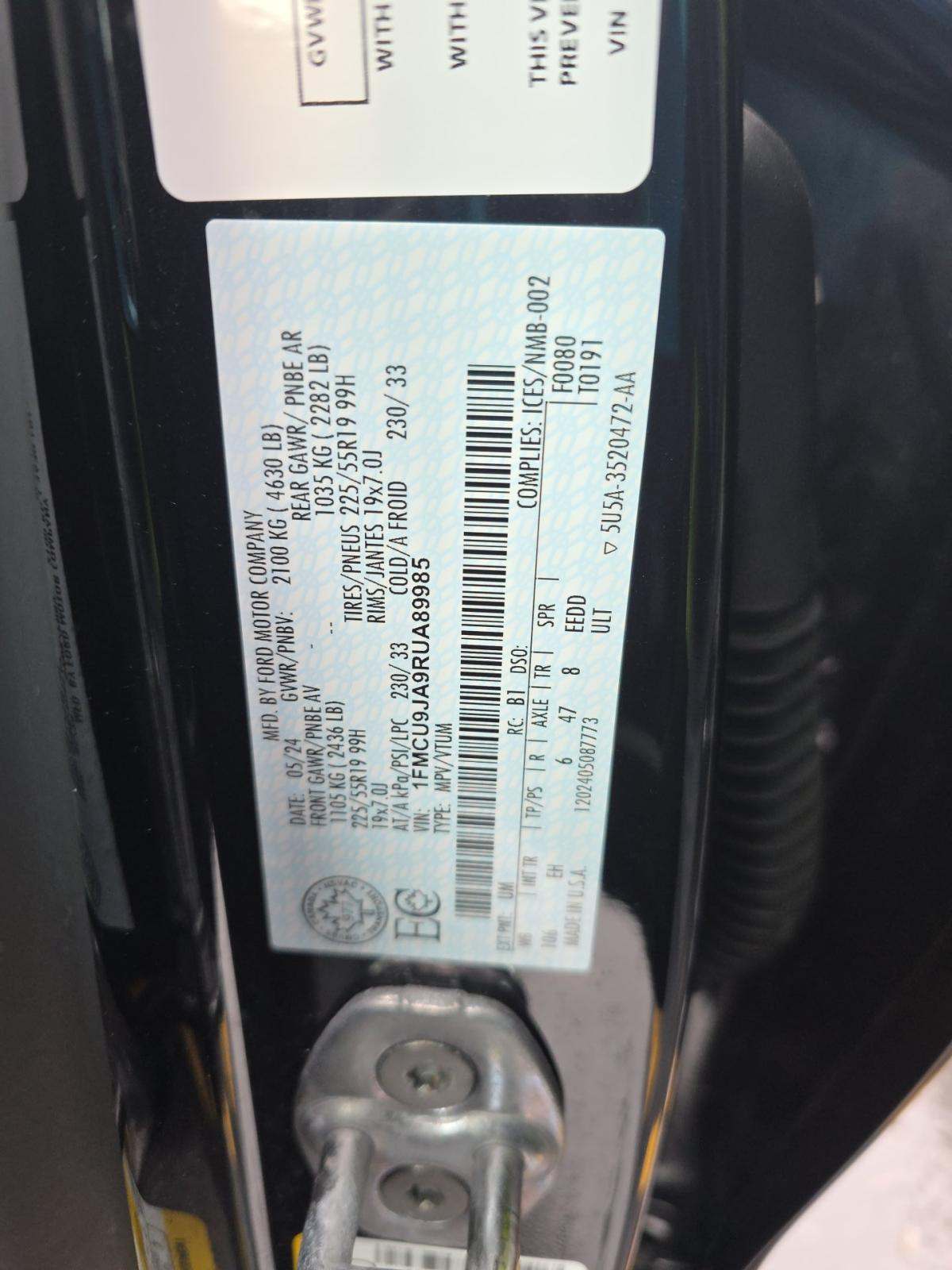 2024 Ford Escape Platinum AWD