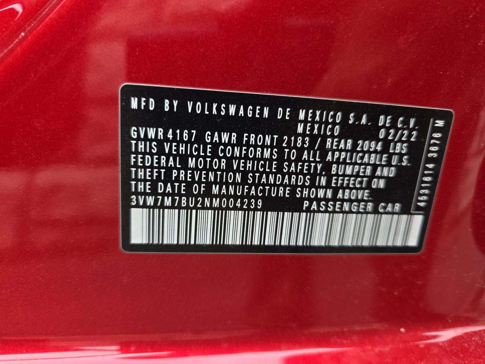 2022 Volkswagen Jetta 1.5T SE FWD