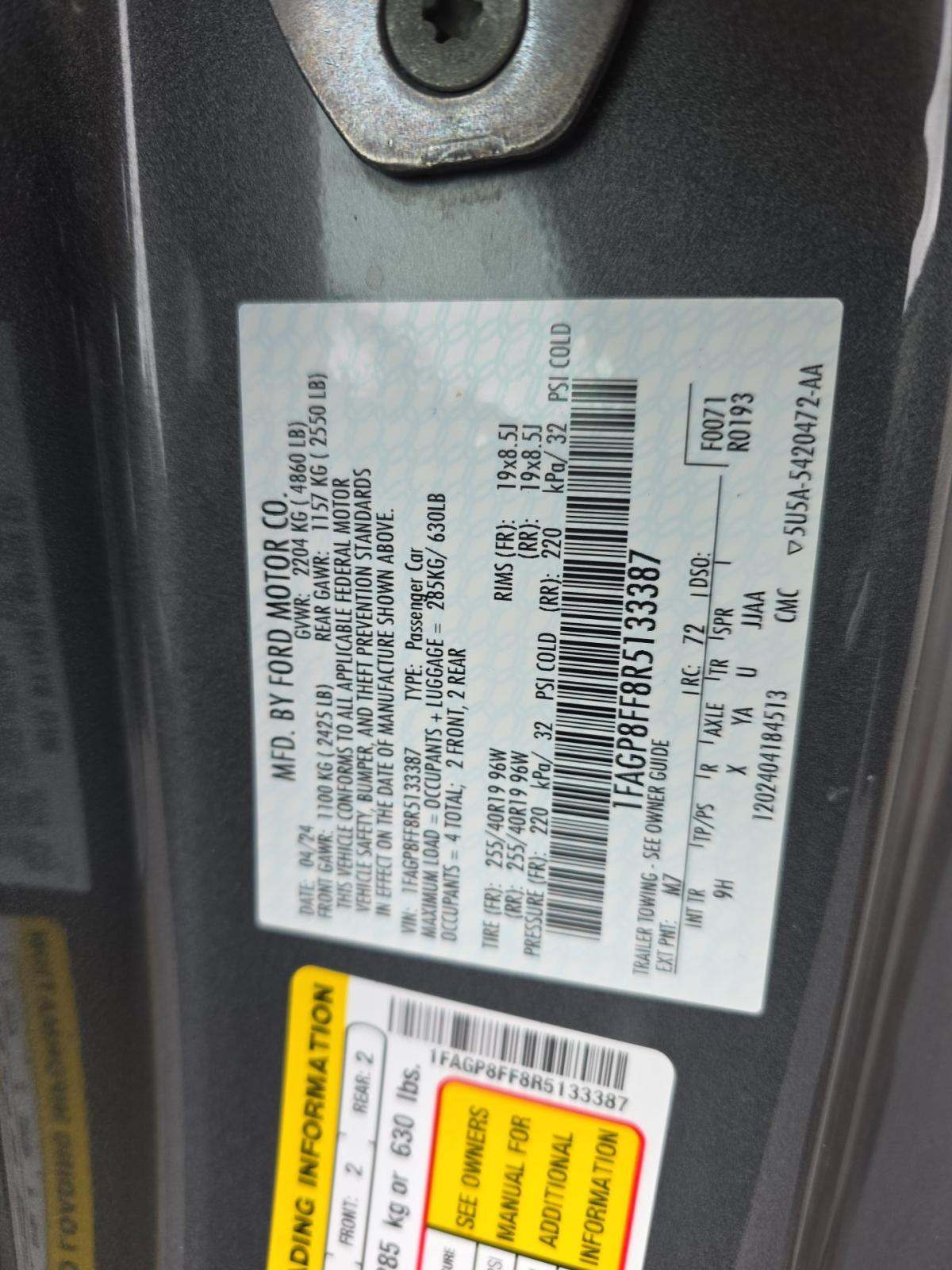 2024 Ford Mustang GT Premium RWD