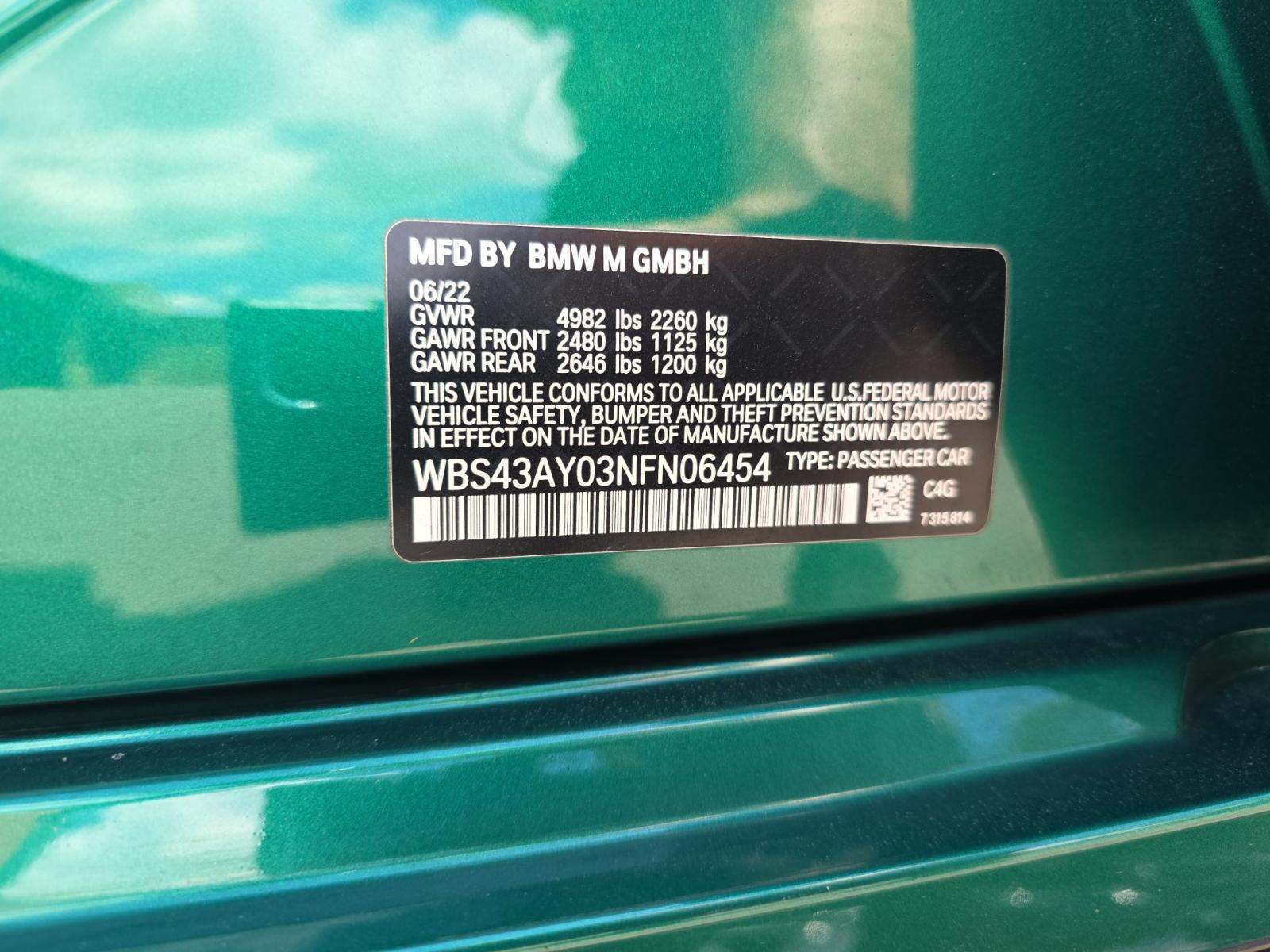 2022 BMW M3 Competition xDrive AWD
