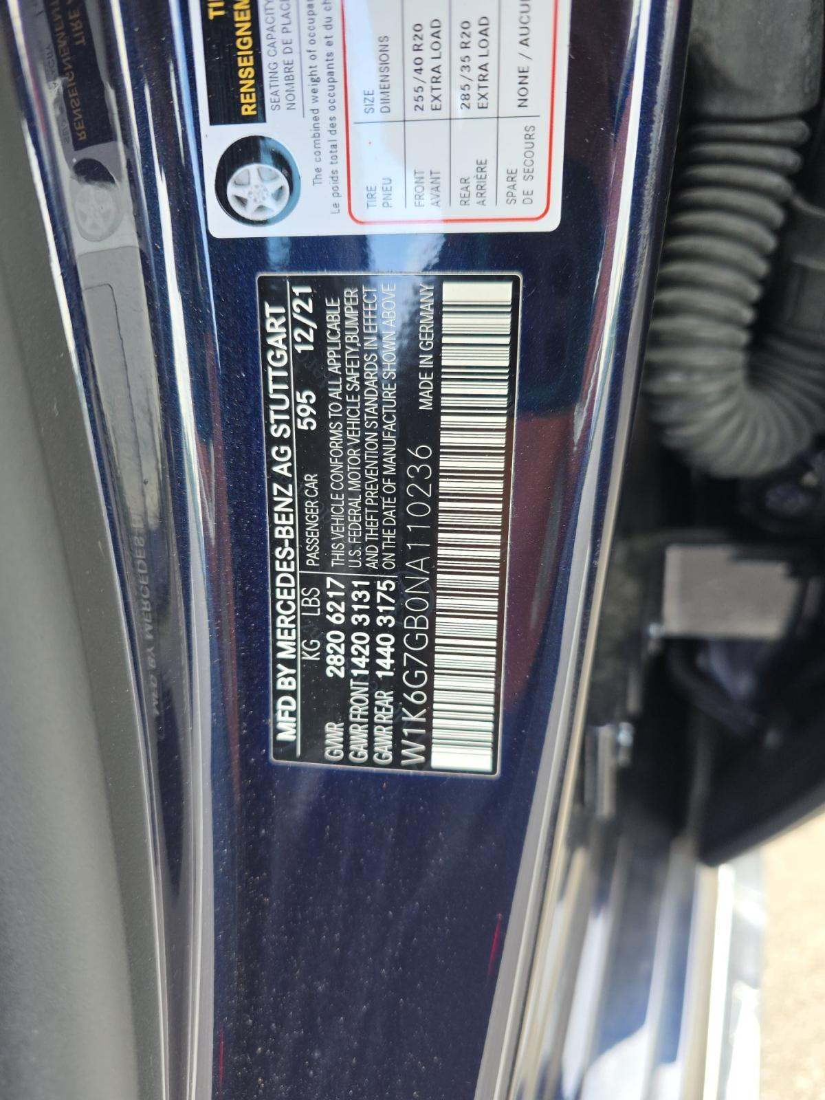 2022 Mercedes-Benz S-Class S 580 AWD