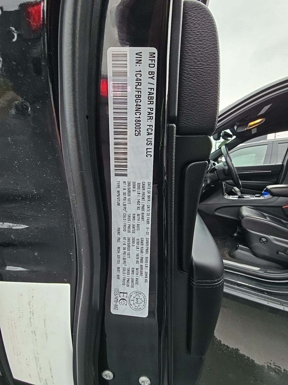 2022 Jeep Grand Cherokee WK Limited AWD