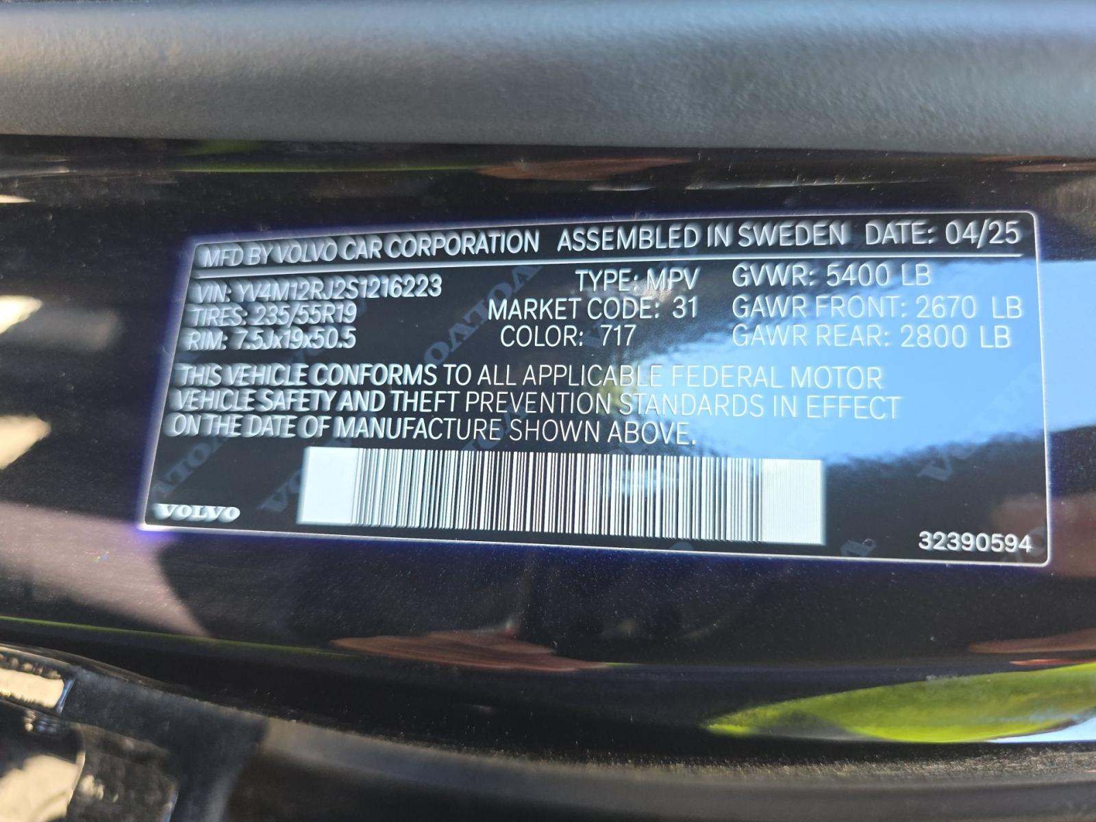 2025 Volvo XC60 B5 Core AWD