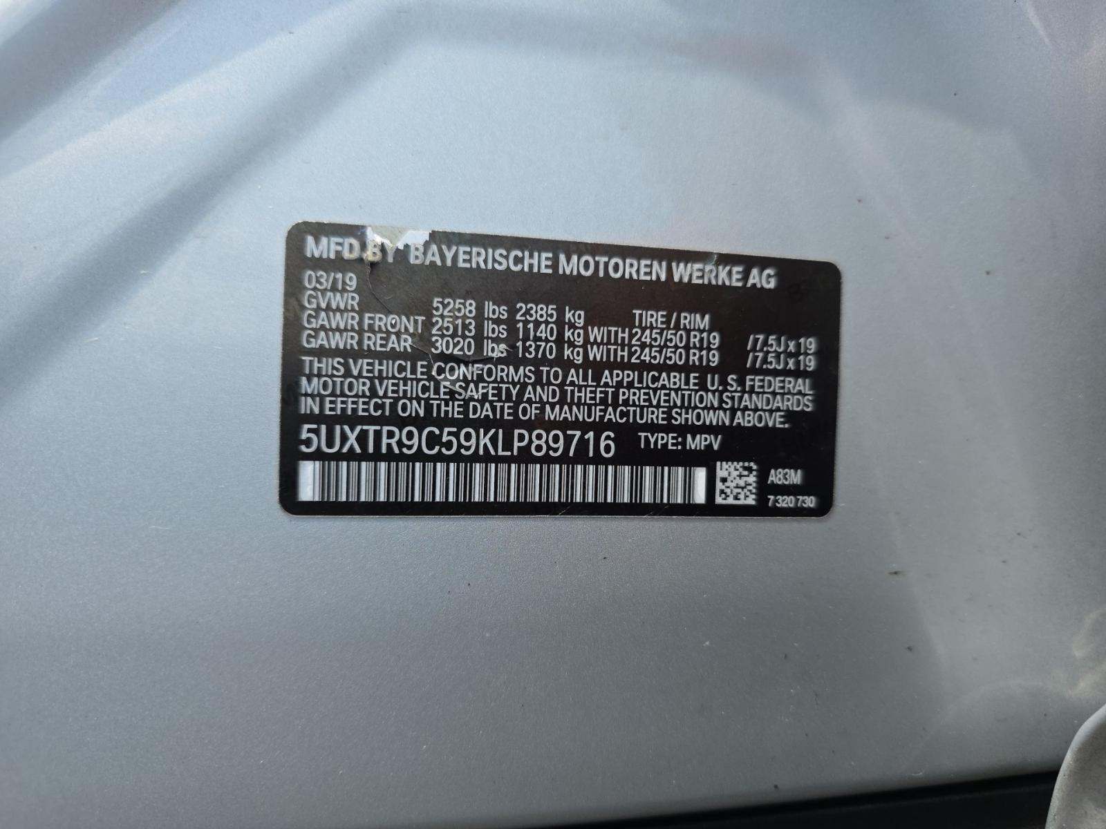 2019 BMW X3 xDrive30i AWD