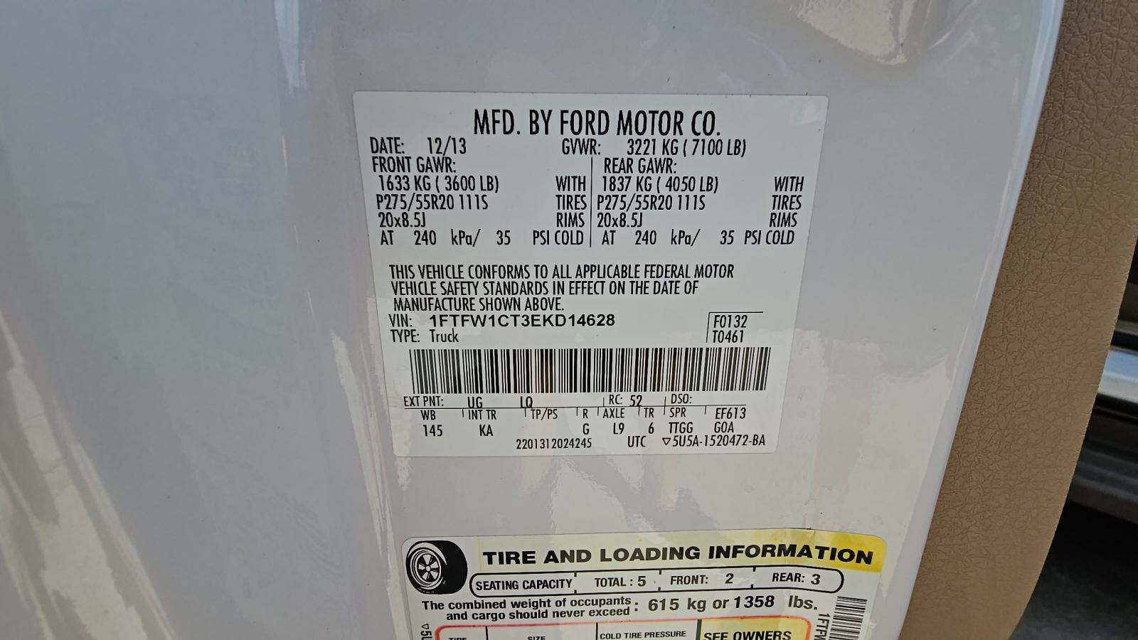 2014 Ford F-150 King Ranch RWD