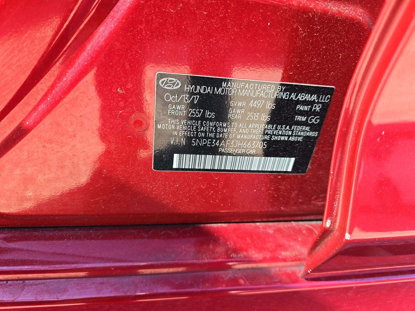 2018 Hyundai Sonata SEL FWD