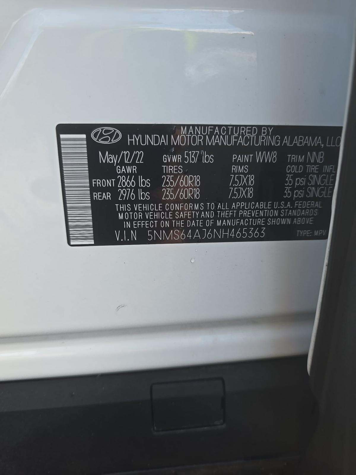2022 Hyundai Santa Fe XRT FWD