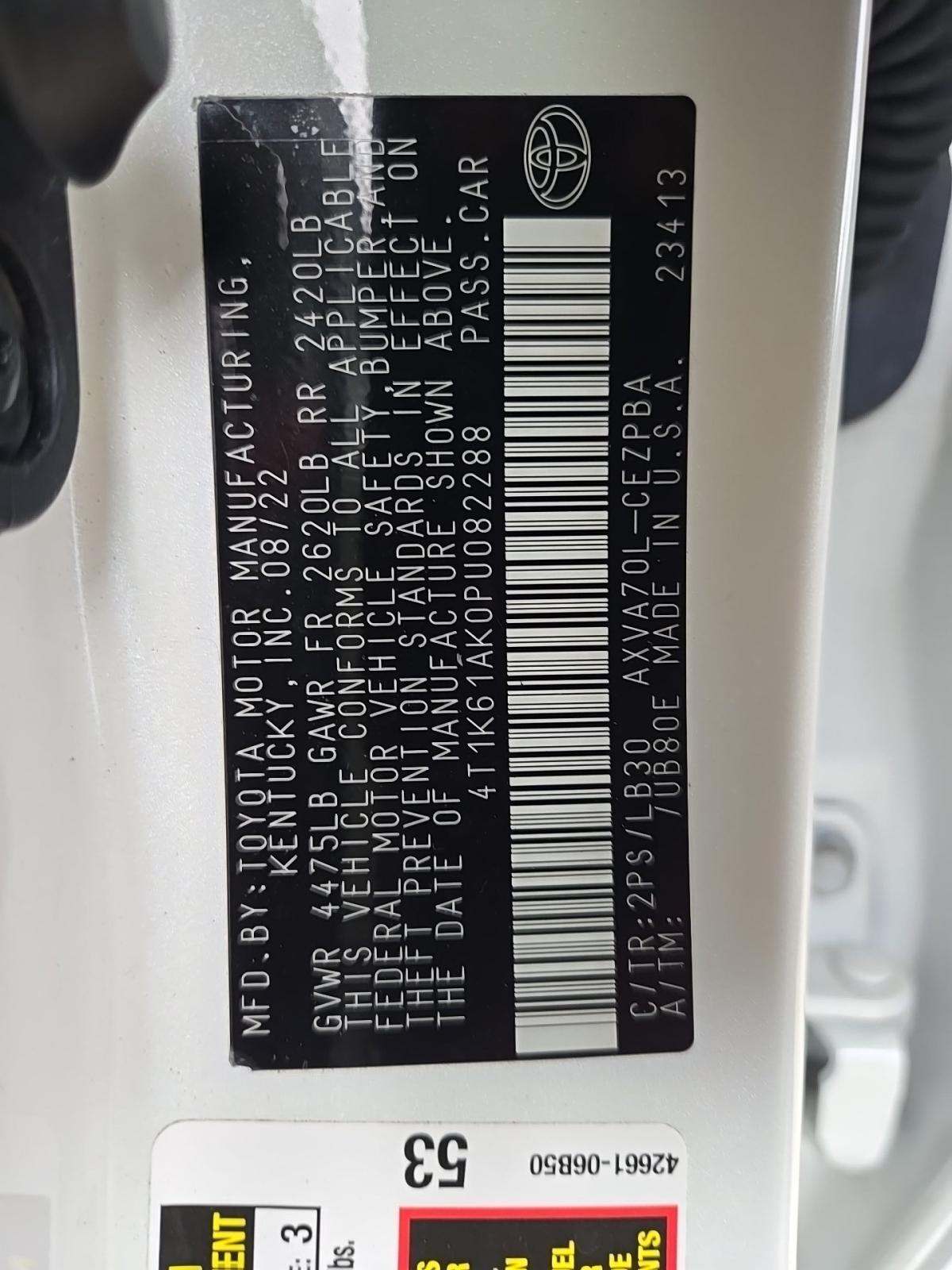 2023 Toyota Camry XSE FWD